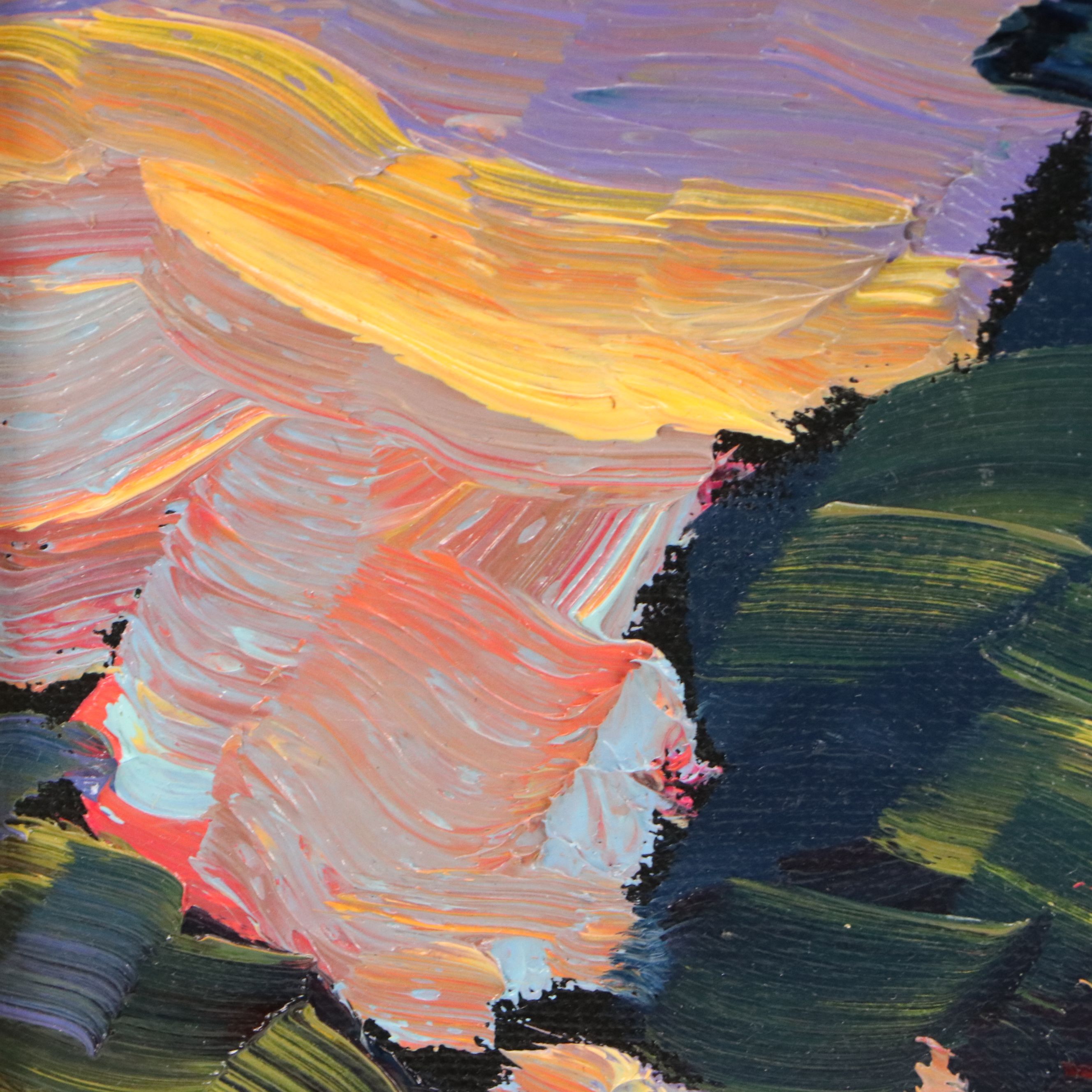 William Hawkins Sunset Landscape Oil Painting, 2025