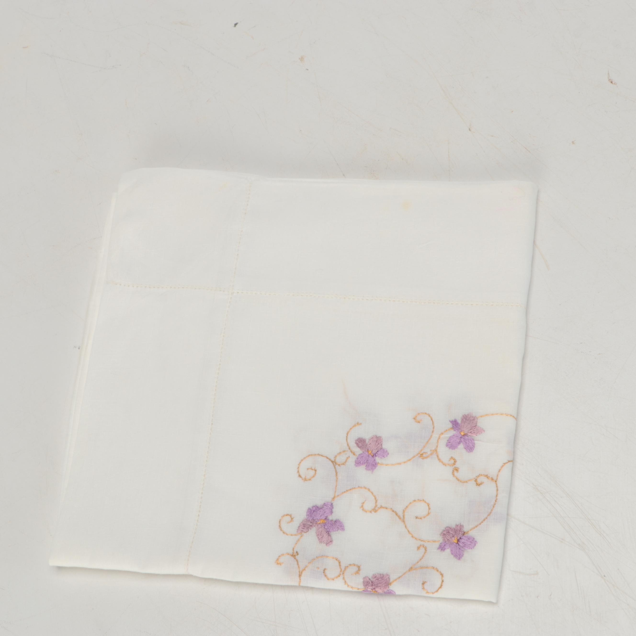 Vintage Embroidered and Other Table Linens