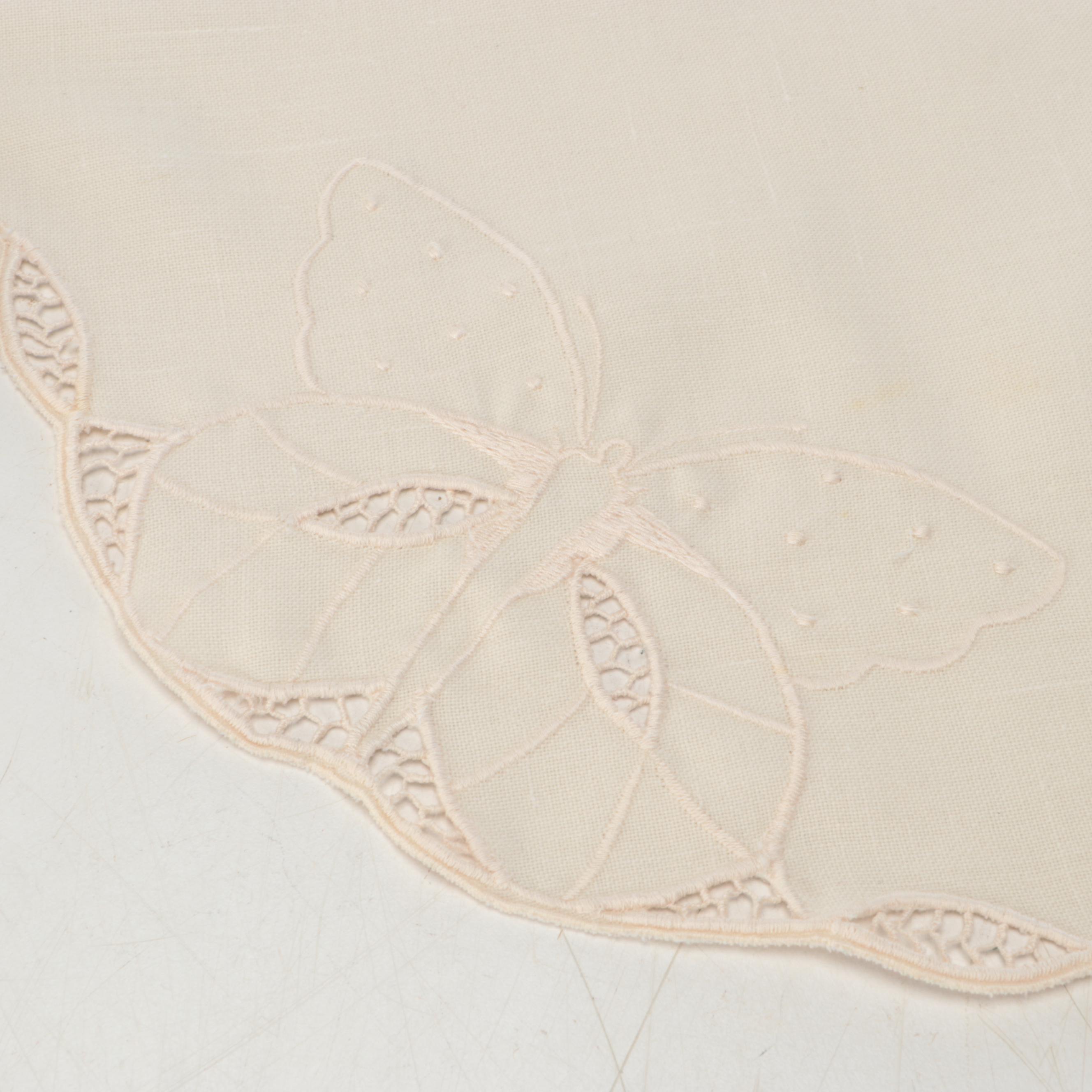 Vintage Embroidered and Other Table Linens