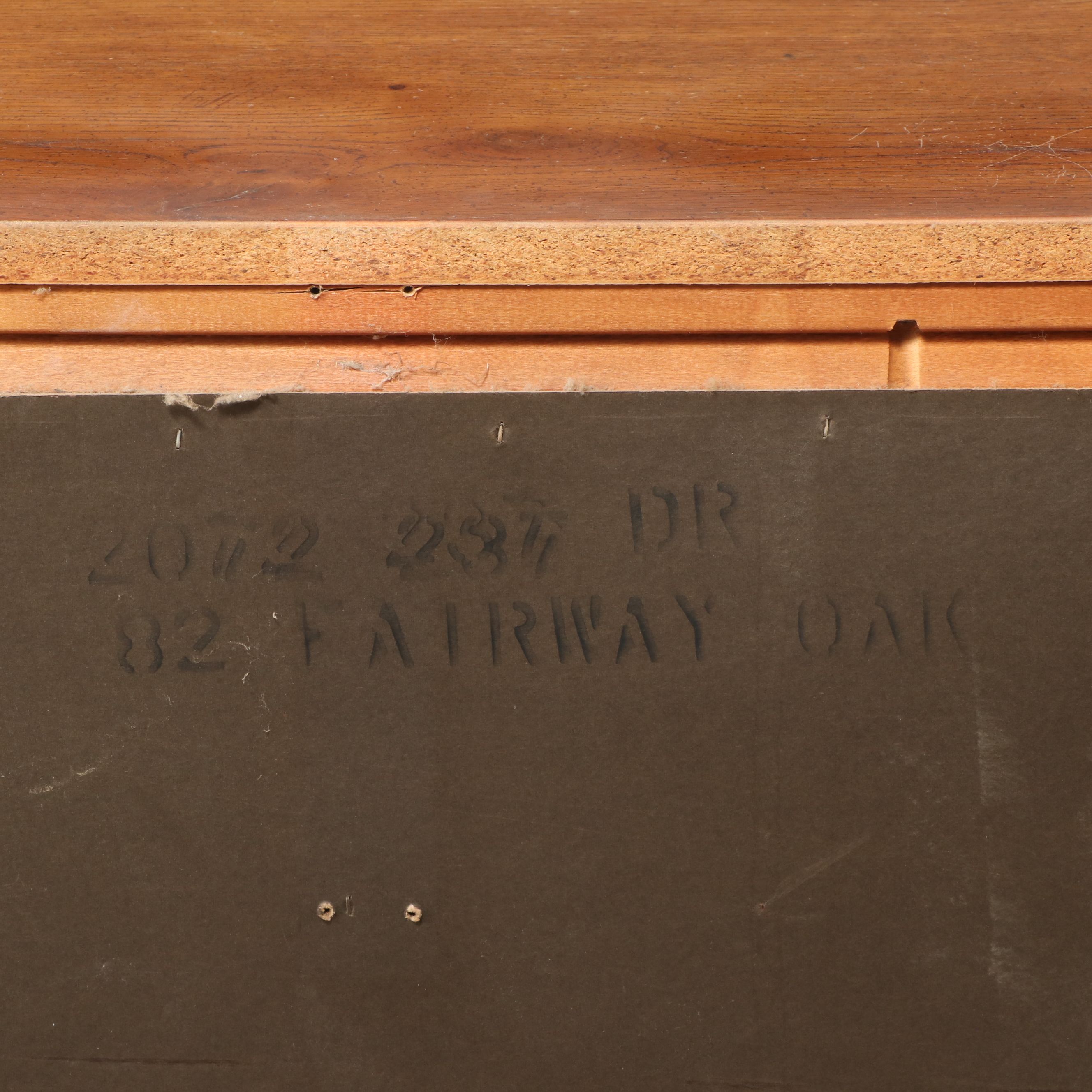 Bassett Mid Century Modern Campaign Style Oak Dresser