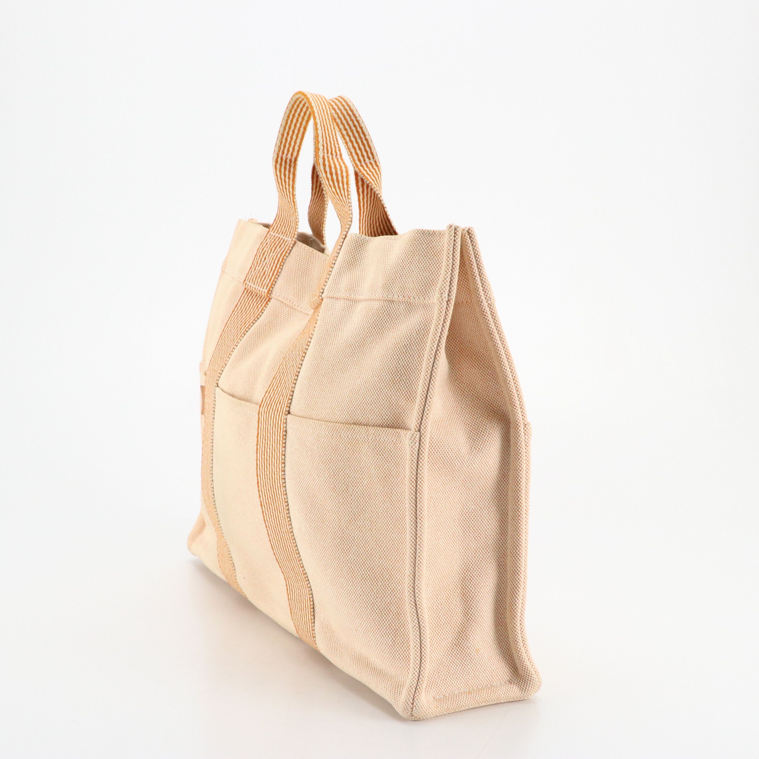 Hermès Cotton Toile Canvas Fourre-Tout MM