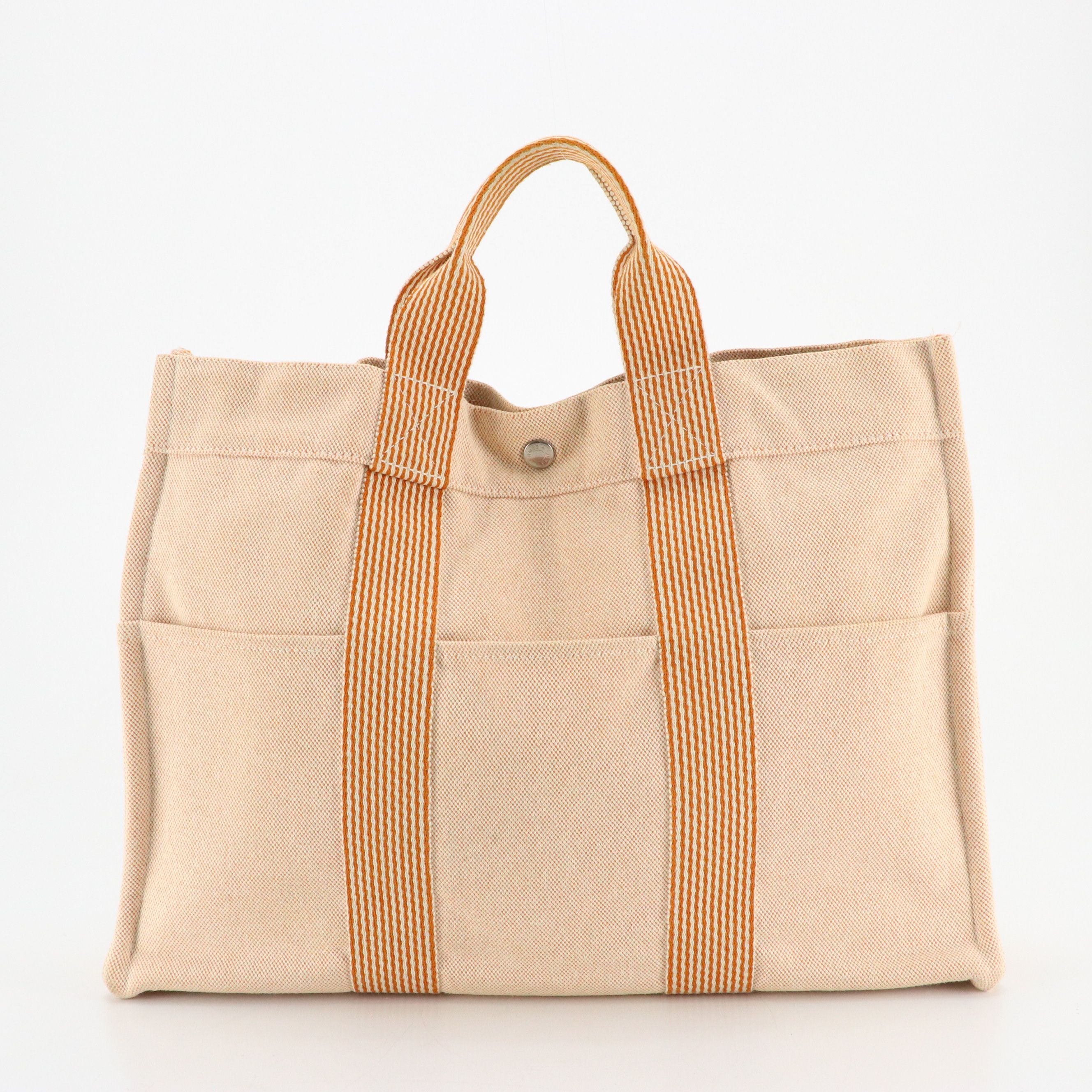 Hermès Cotton Toile Canvas Fourre-Tout MM