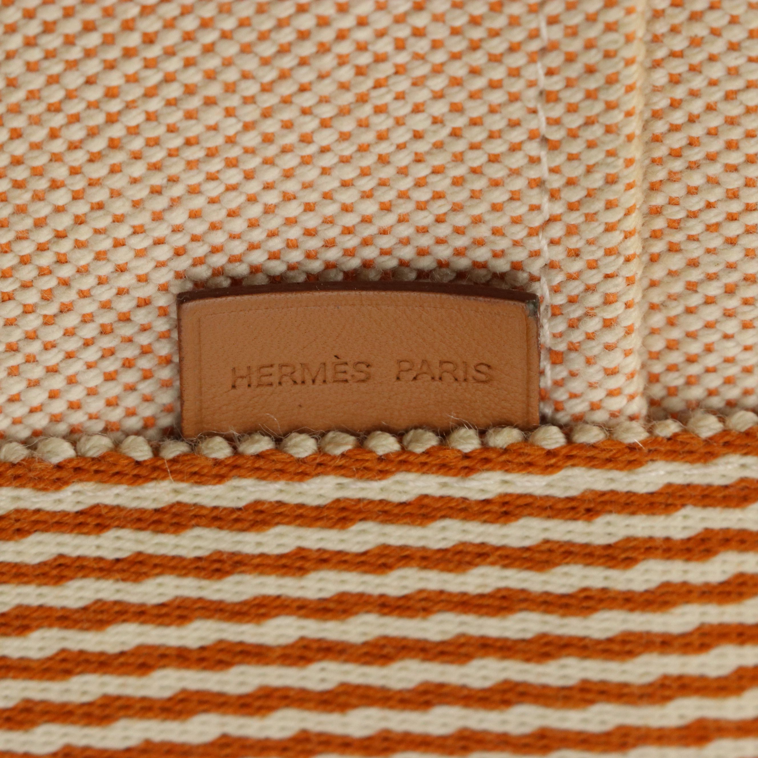 Hermès Cotton Toile Canvas Fourre-Tout MM
