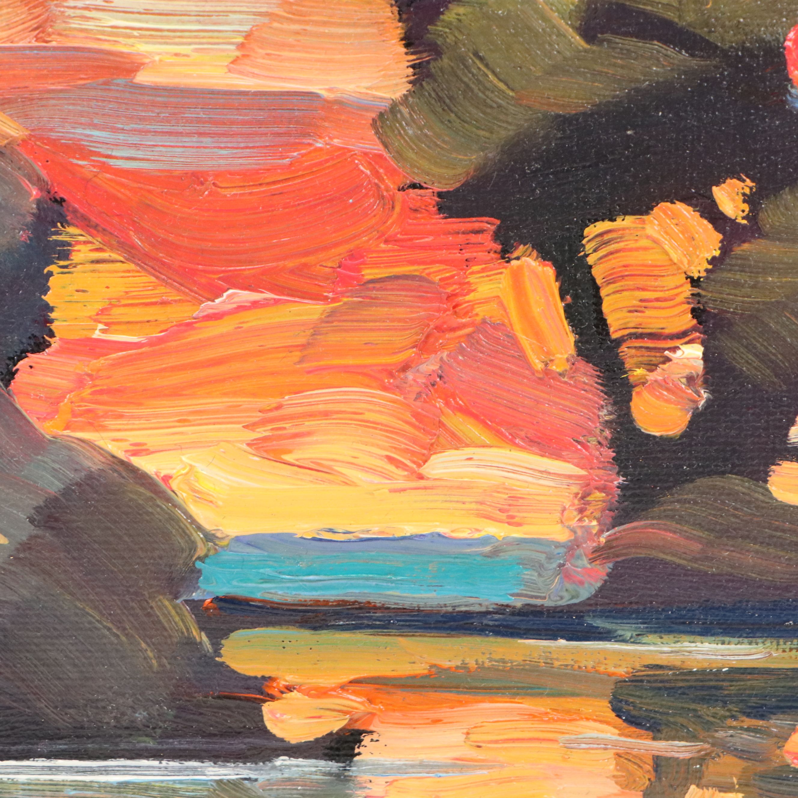 William Hawkins Sunset Landscape Oil Painting, 2025