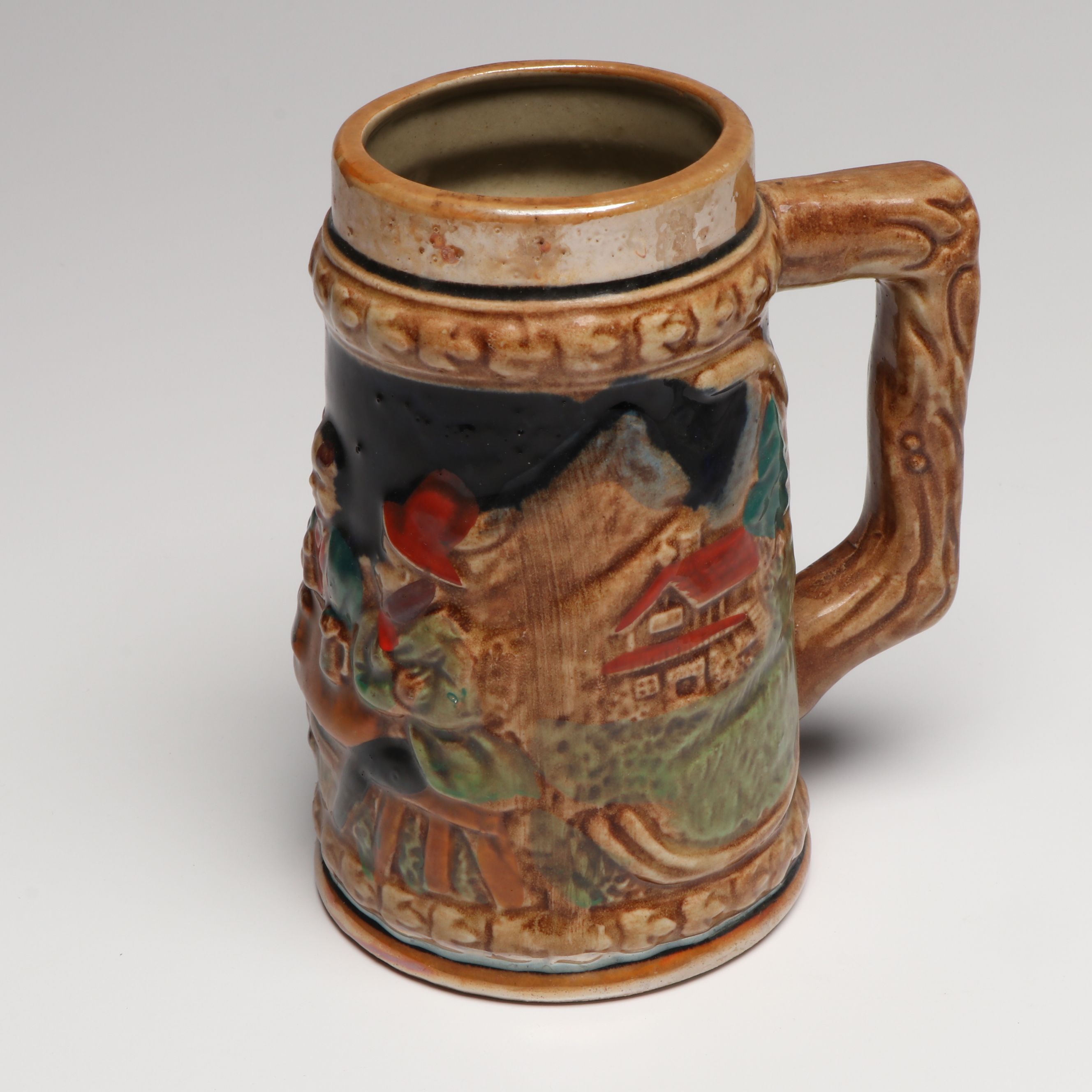 Japanese Ceramic and Glass Beer Steins
