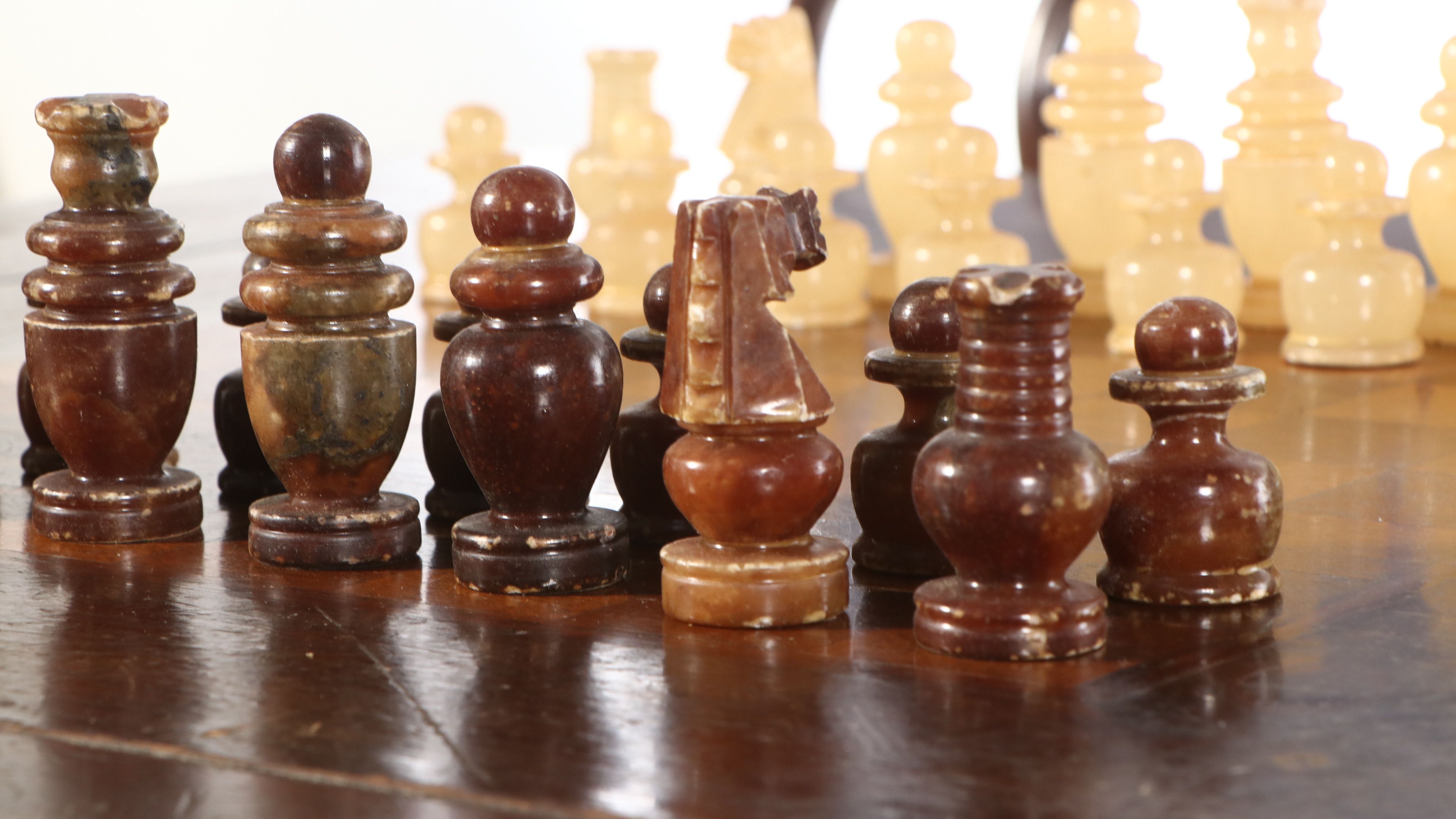 Kling Furniture Walnut Finish Games Table with Bentwood and Cane Bistro Chairs