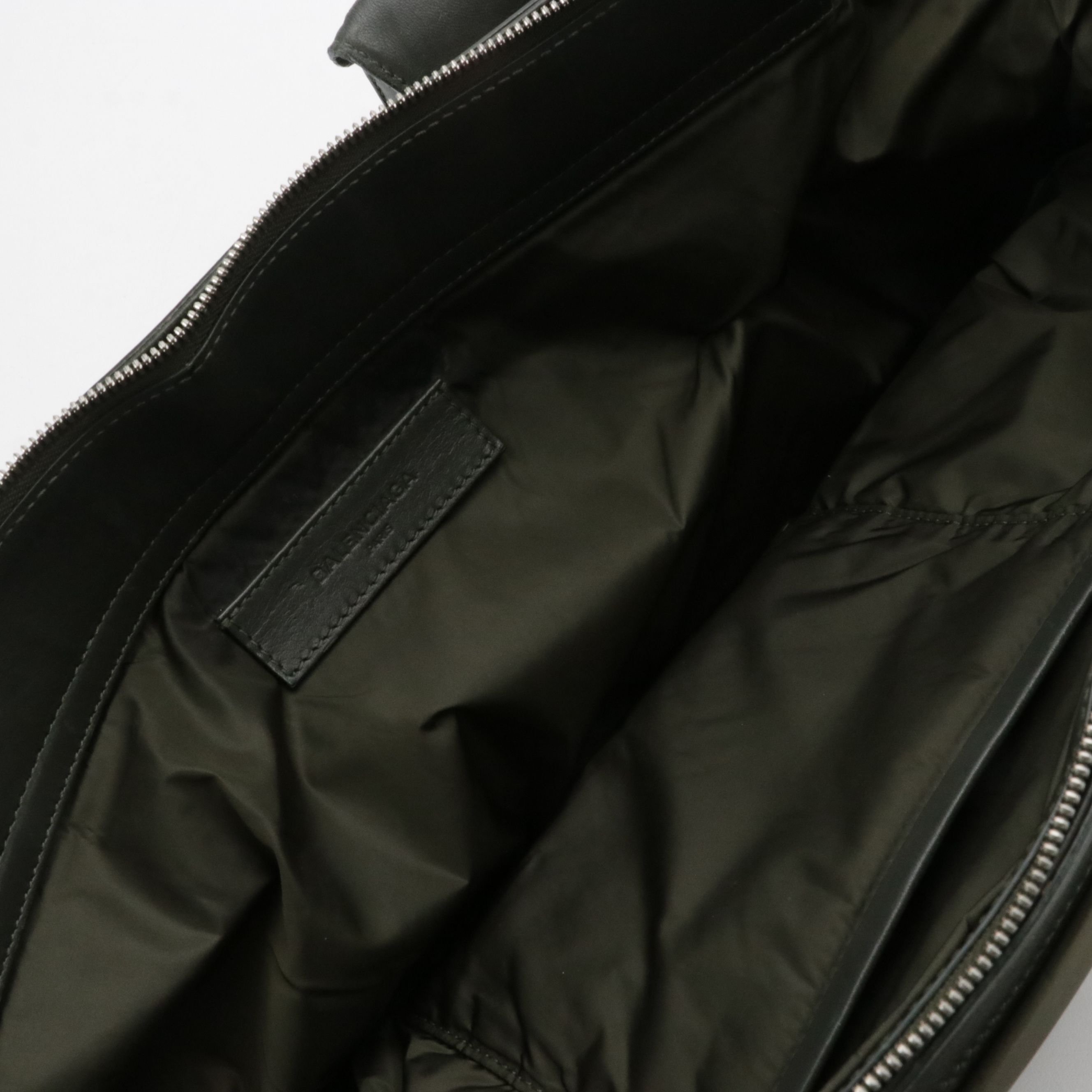 Balenciaga Nylon and Leather Zip Tote
