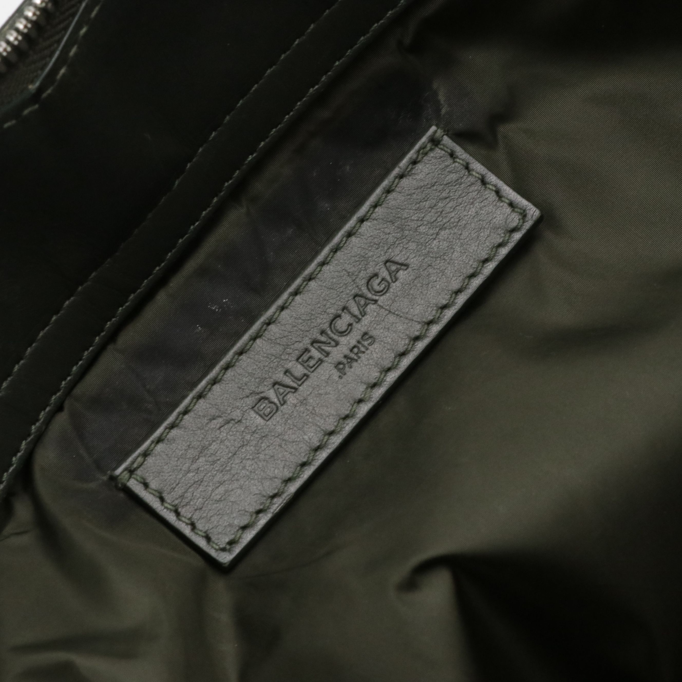 Balenciaga Nylon and Leather Zip Tote