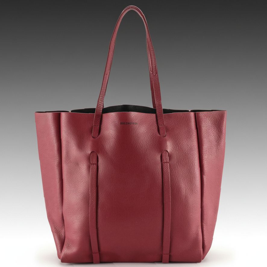 Balenciaga Grain Leather Tote Bag