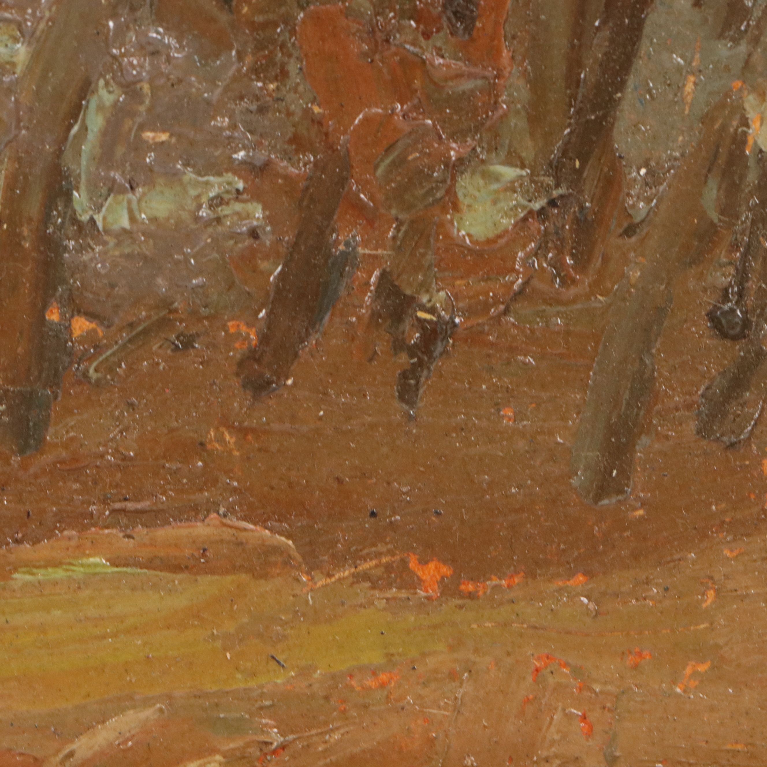 Bernard Lennon Impressionistic Landscape Painting, 20th Century