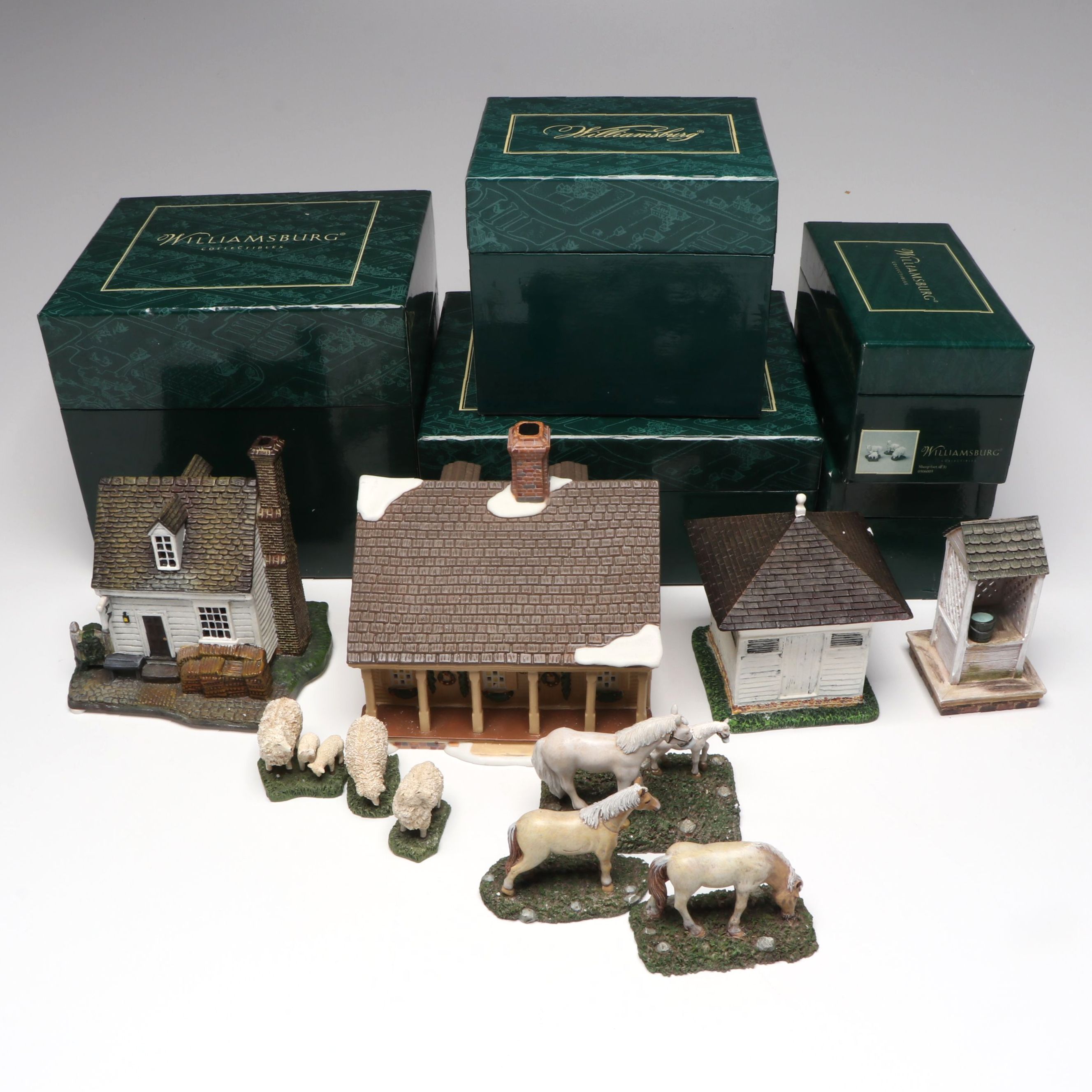 Department 56 "R. Charlton's Coffeehouse" and More Williamsburg Sets