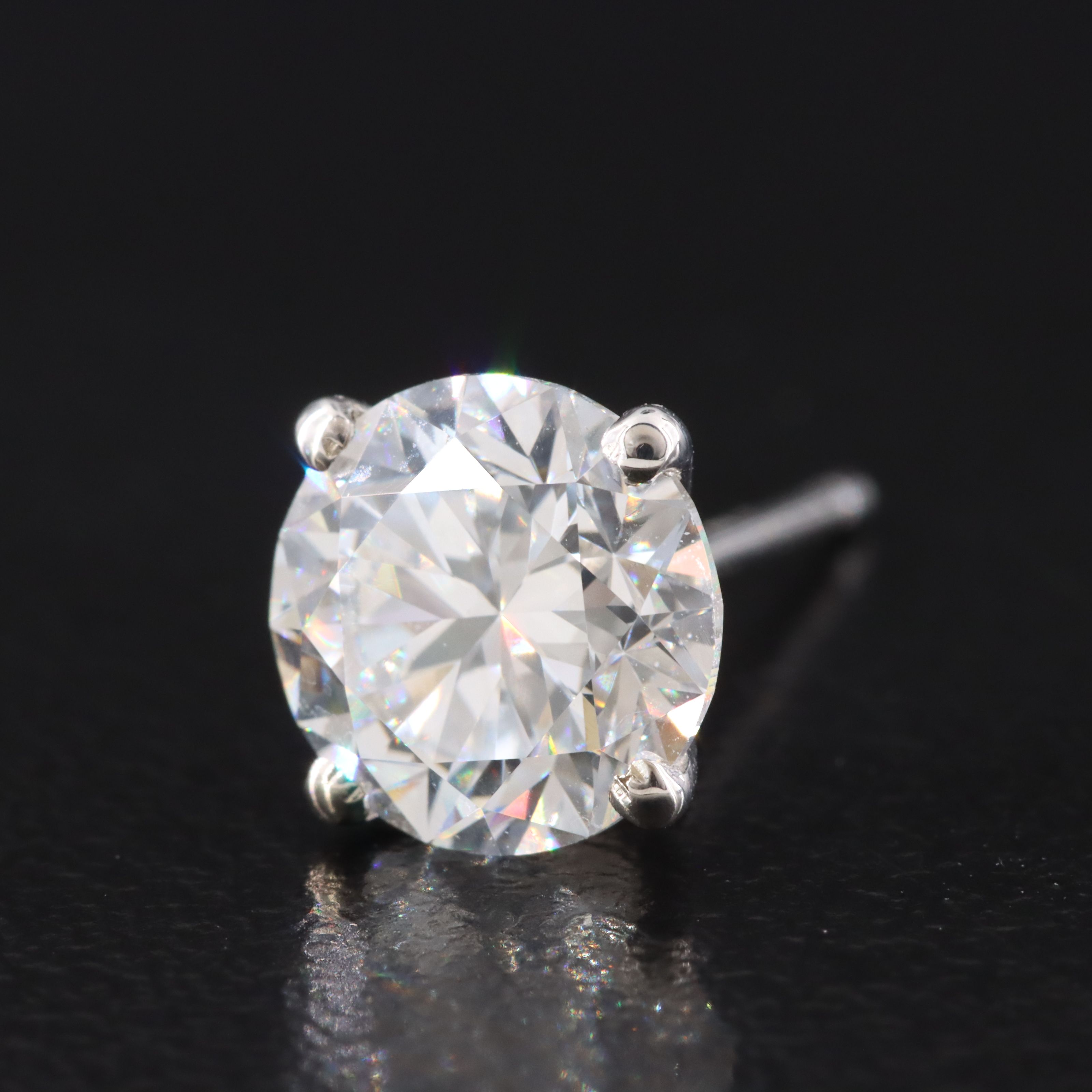 14K 3.03 CTW Lab Grown Diamond Martini Stud Earrings with IGI Jewelry Report