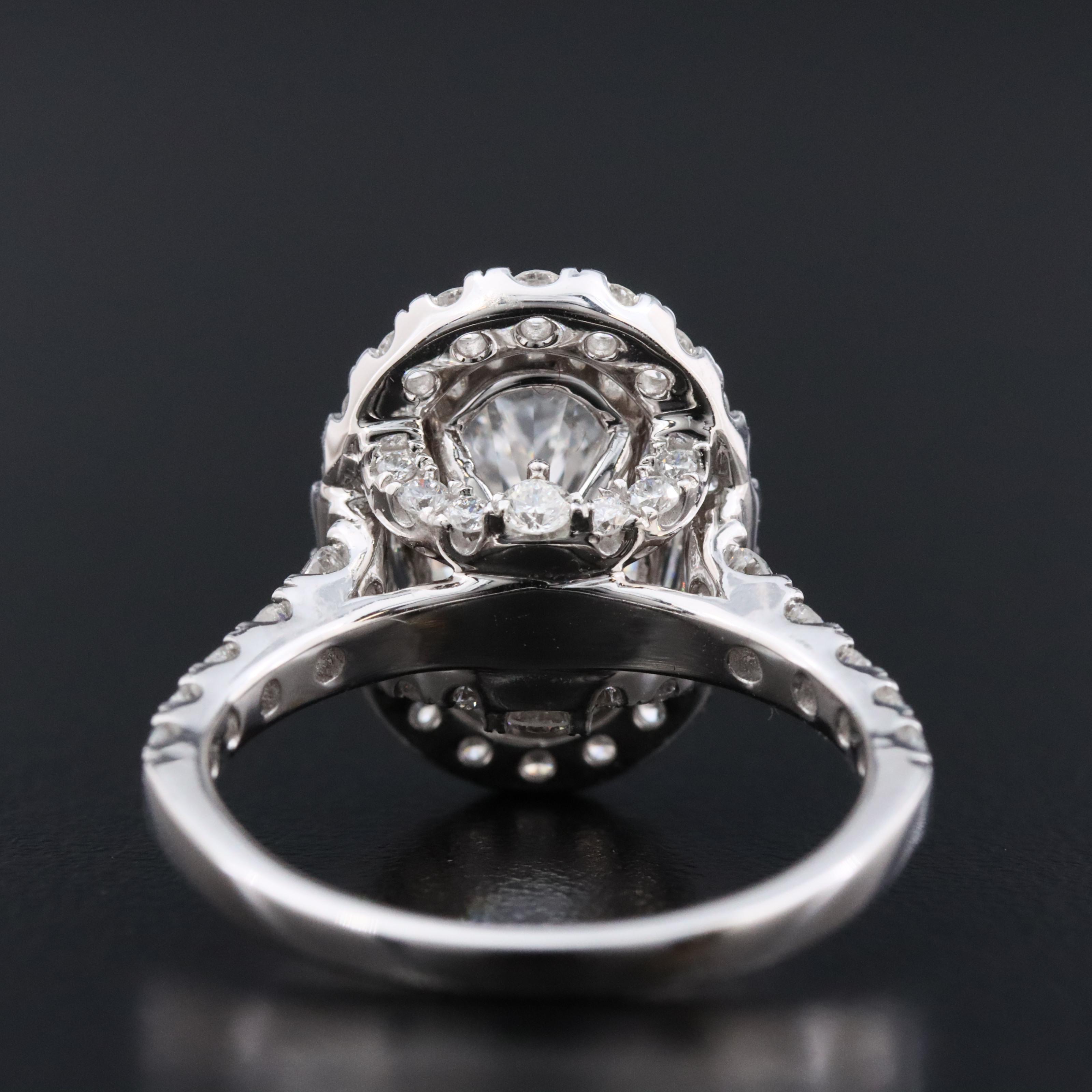 14K 4.75 CTW Lab Grown Diamond Halo Ring