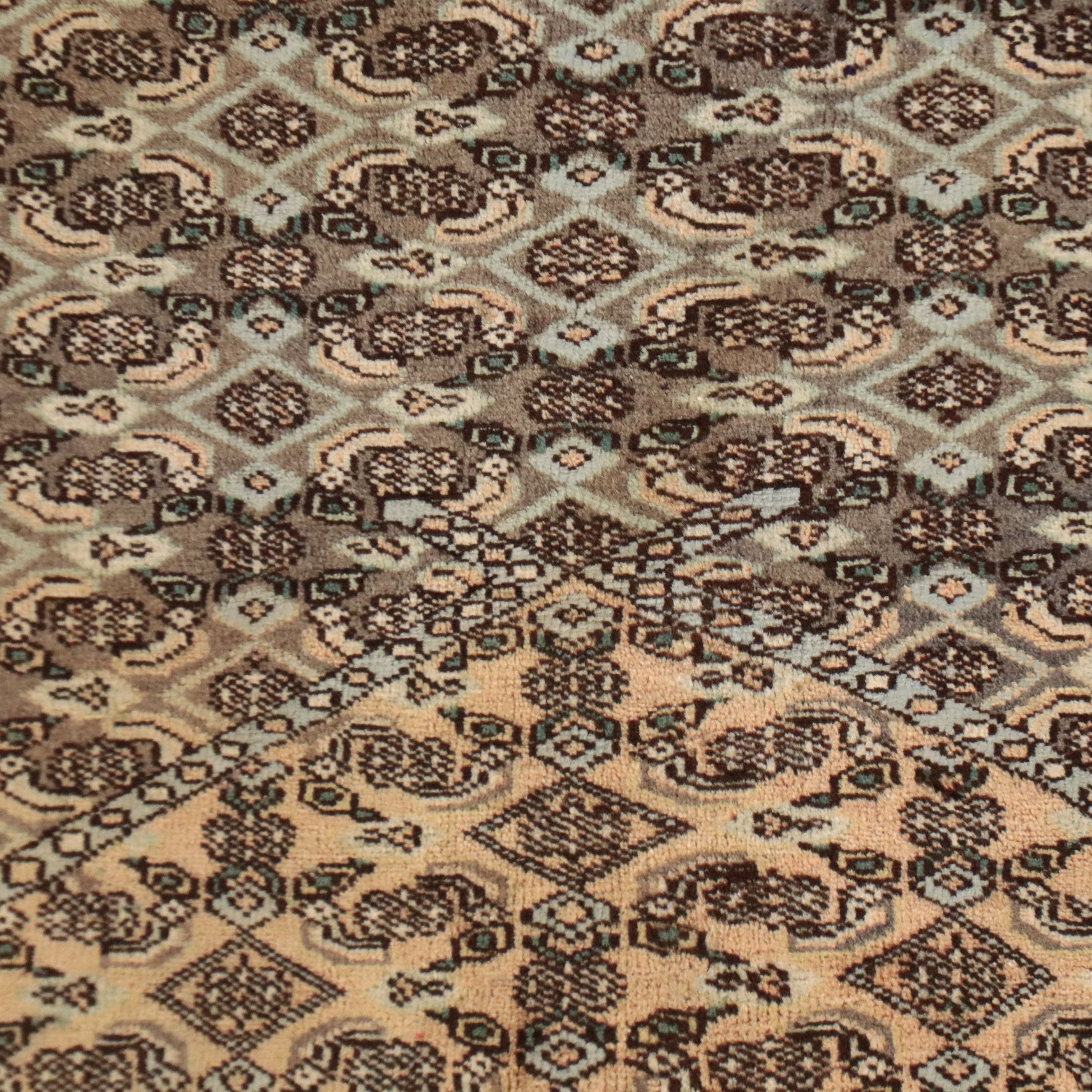 4' x 6'1 Hand-Knotted Persian Bijar Area Rug