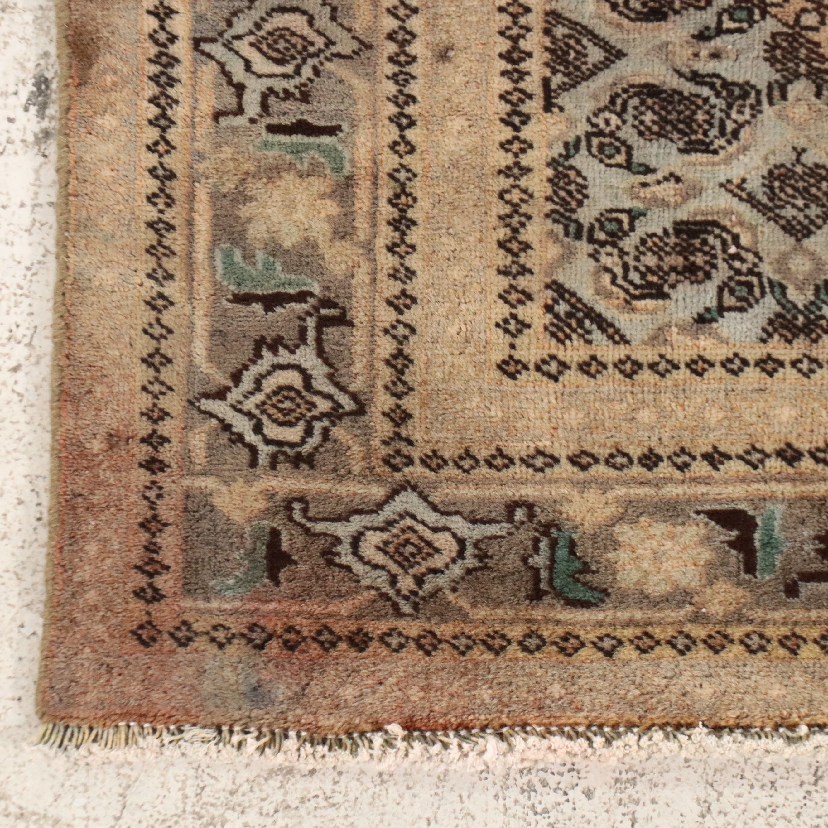 4' x 6'1 Hand-Knotted Persian Bijar Area Rug