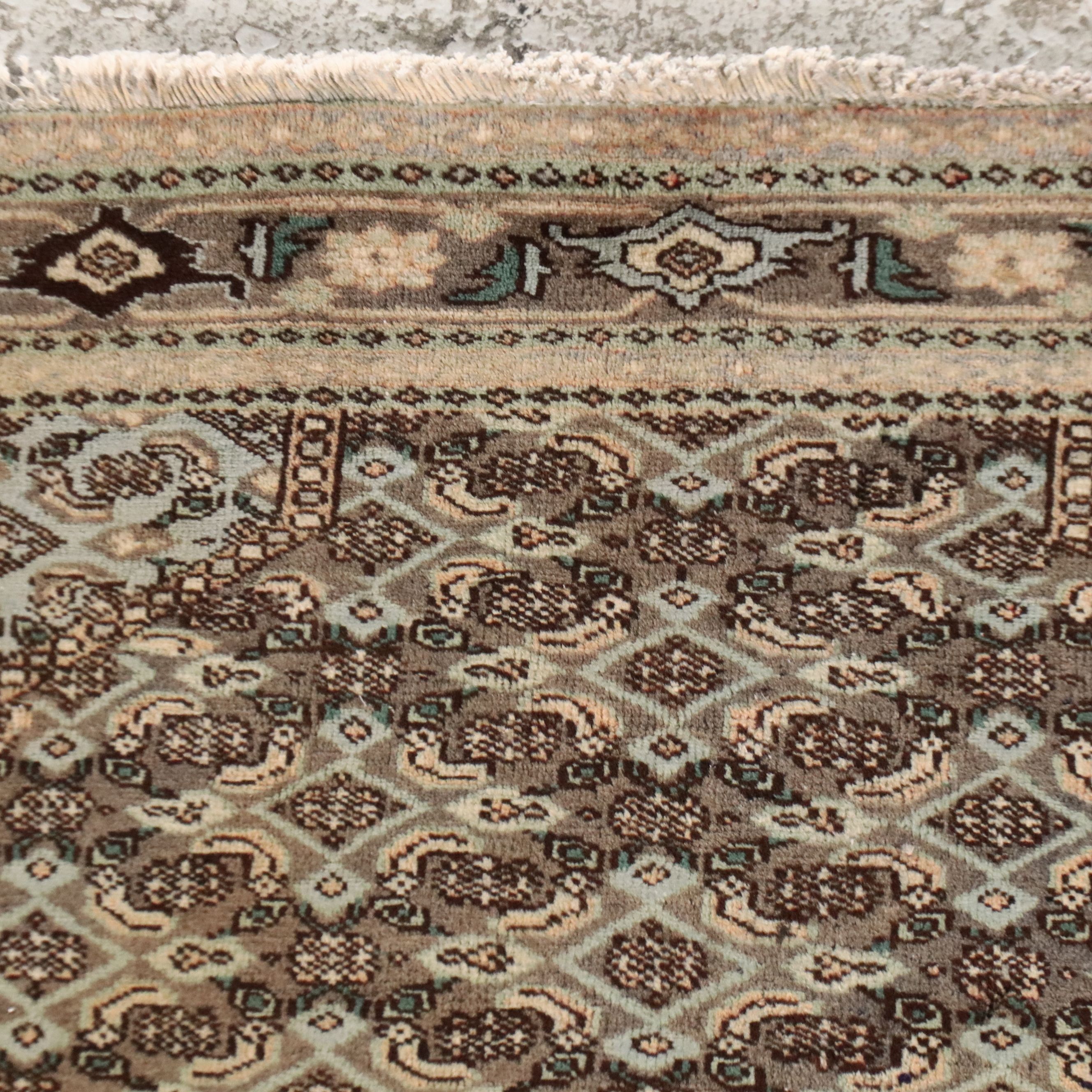 4' x 6'1 Hand-Knotted Persian Bijar Area Rug