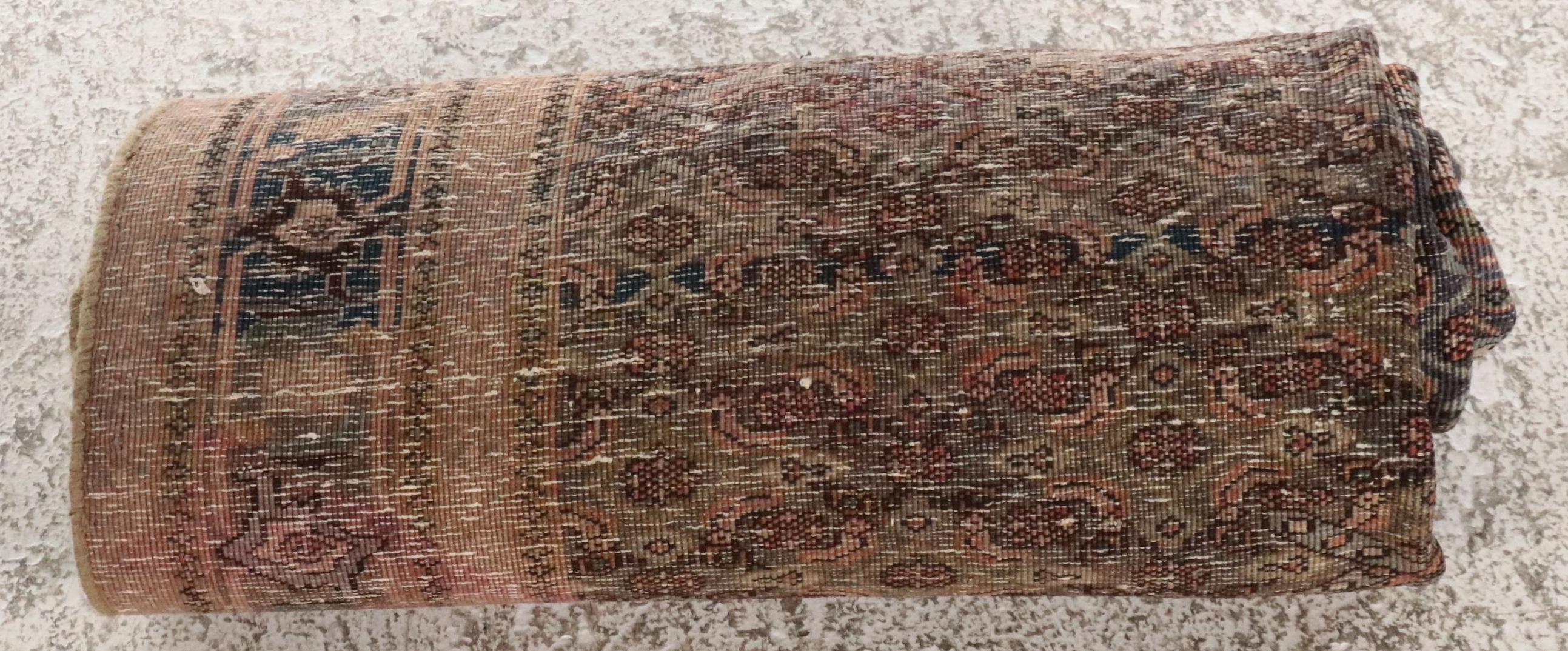 4' x 6'1 Hand-Knotted Persian Bijar Area Rug