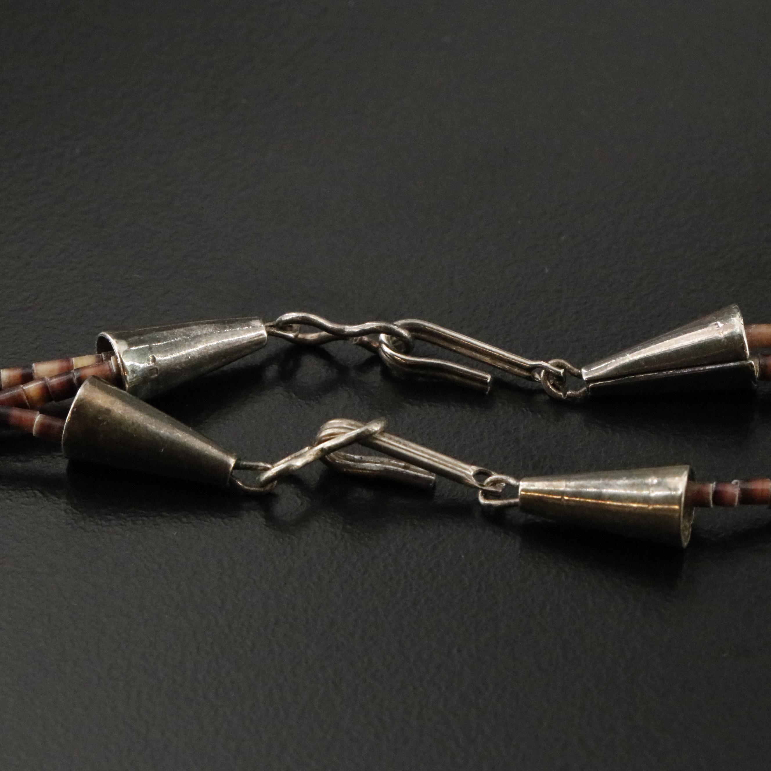 Southwestern Fetish Necklace Including Shell, Mother-of-Pearl and Turquoise