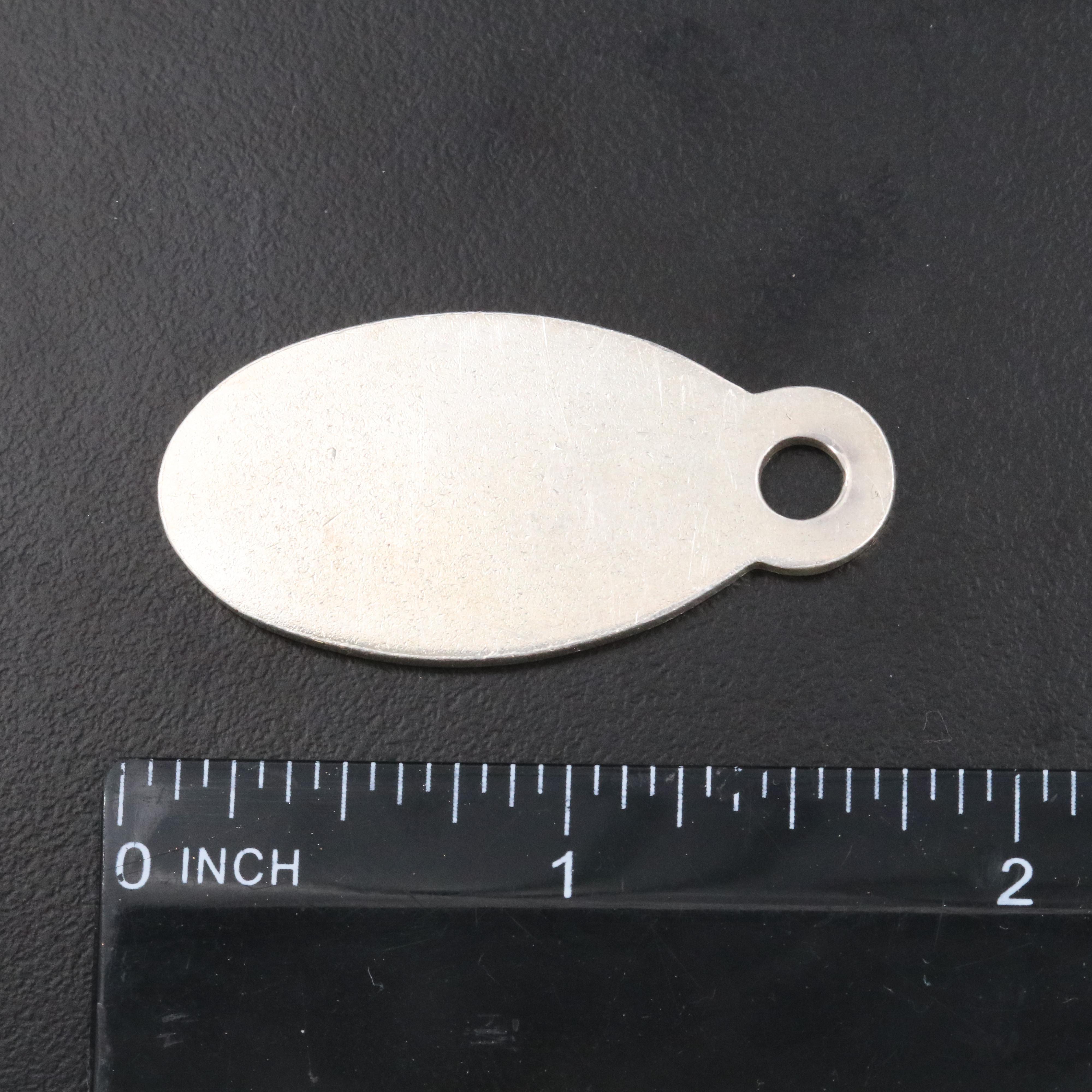 Tiffany & Co. "Please Return to Tiffany" Sterling Oval Pendant