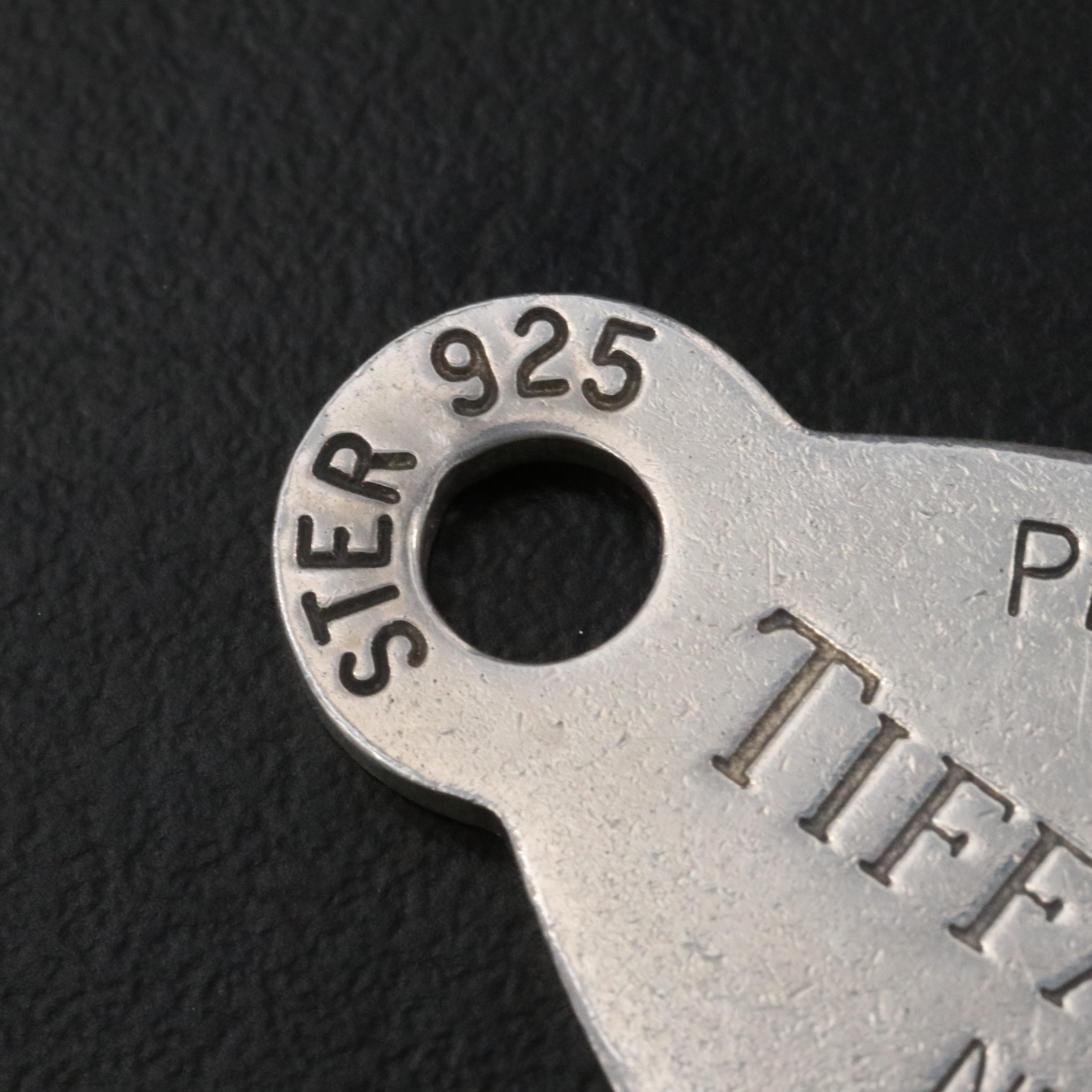 Tiffany & Co. "Please Return to Tiffany" Sterling Oval Pendant