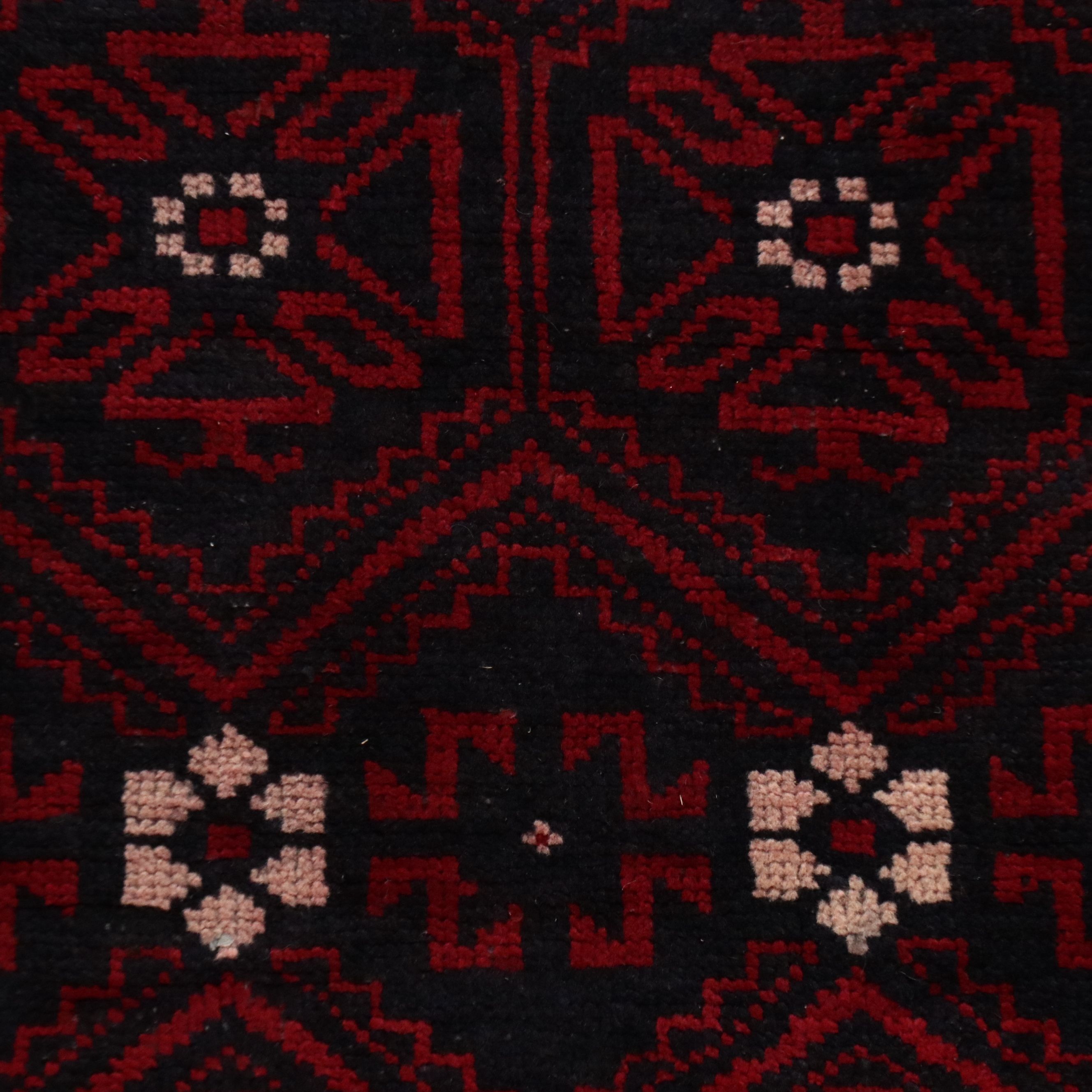 4'3 x 6'2 Hand-Knotted Persian Baluch Area Rug