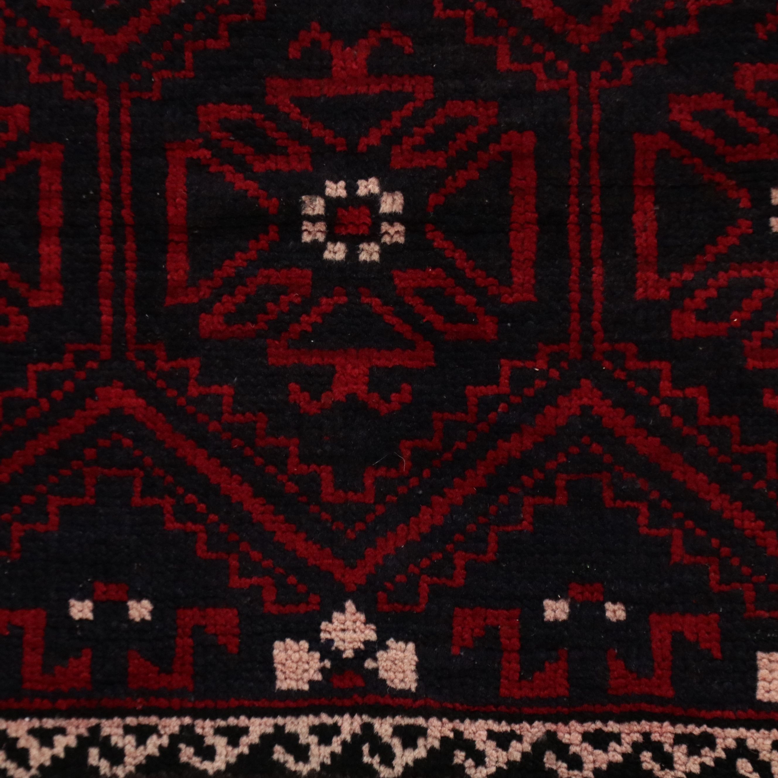4'3 x 6'2 Hand-Knotted Persian Baluch Area Rug