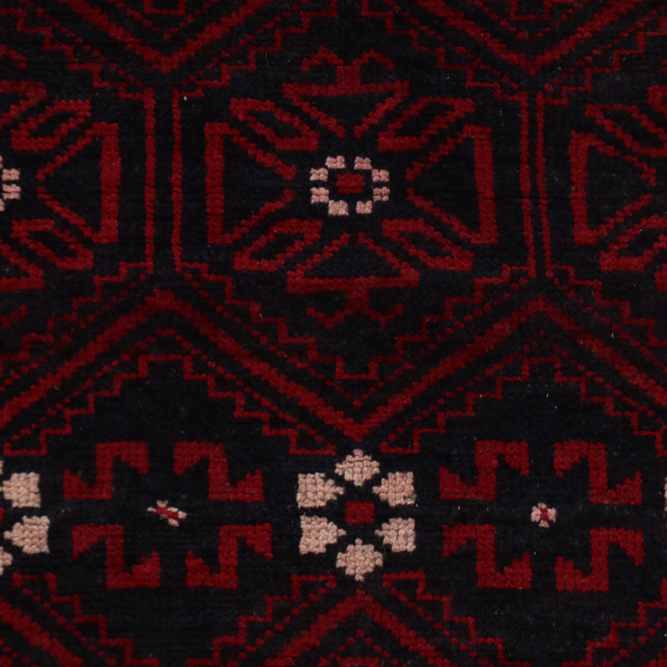 4'3 x 6'2 Hand-Knotted Persian Baluch Area Rug