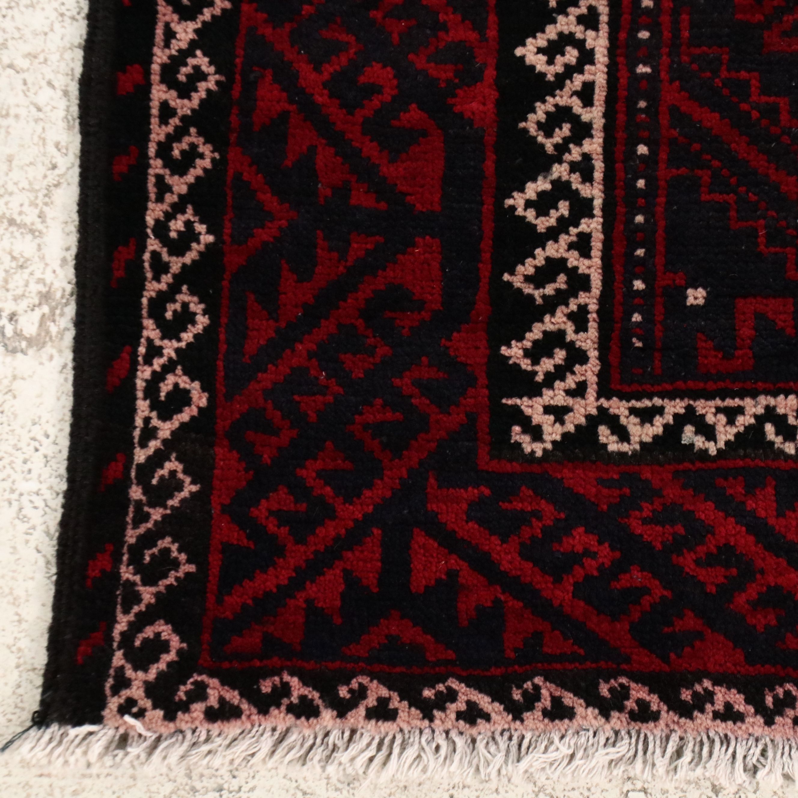 4'3 x 6'2 Hand-Knotted Persian Baluch Area Rug