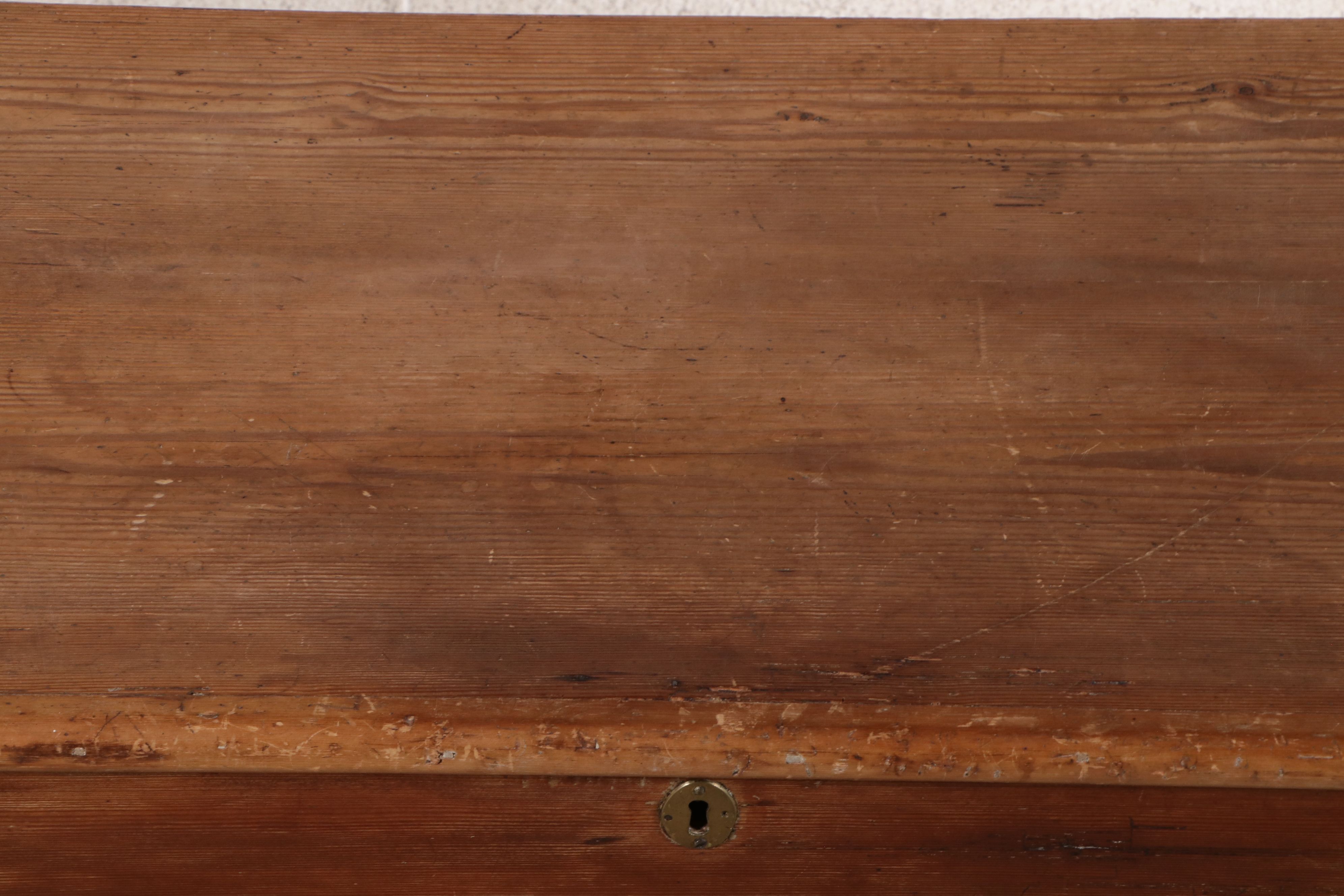 Georgian Style Wooden Blanket Chest with Drawers, Late 18th/Early 19th Century