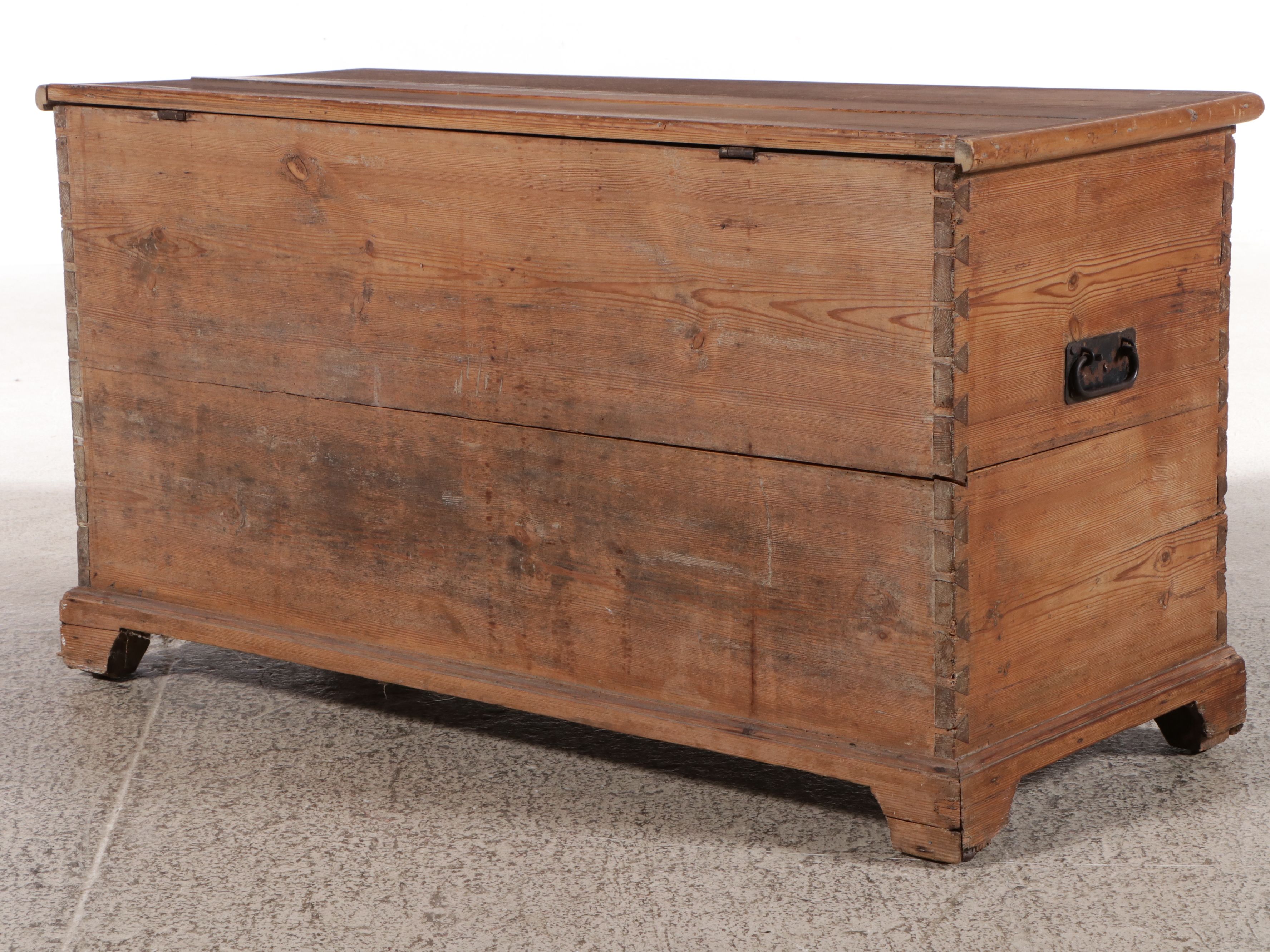 Georgian Style Wooden Blanket Chest with Drawers, Late 18th/Early 19th Century