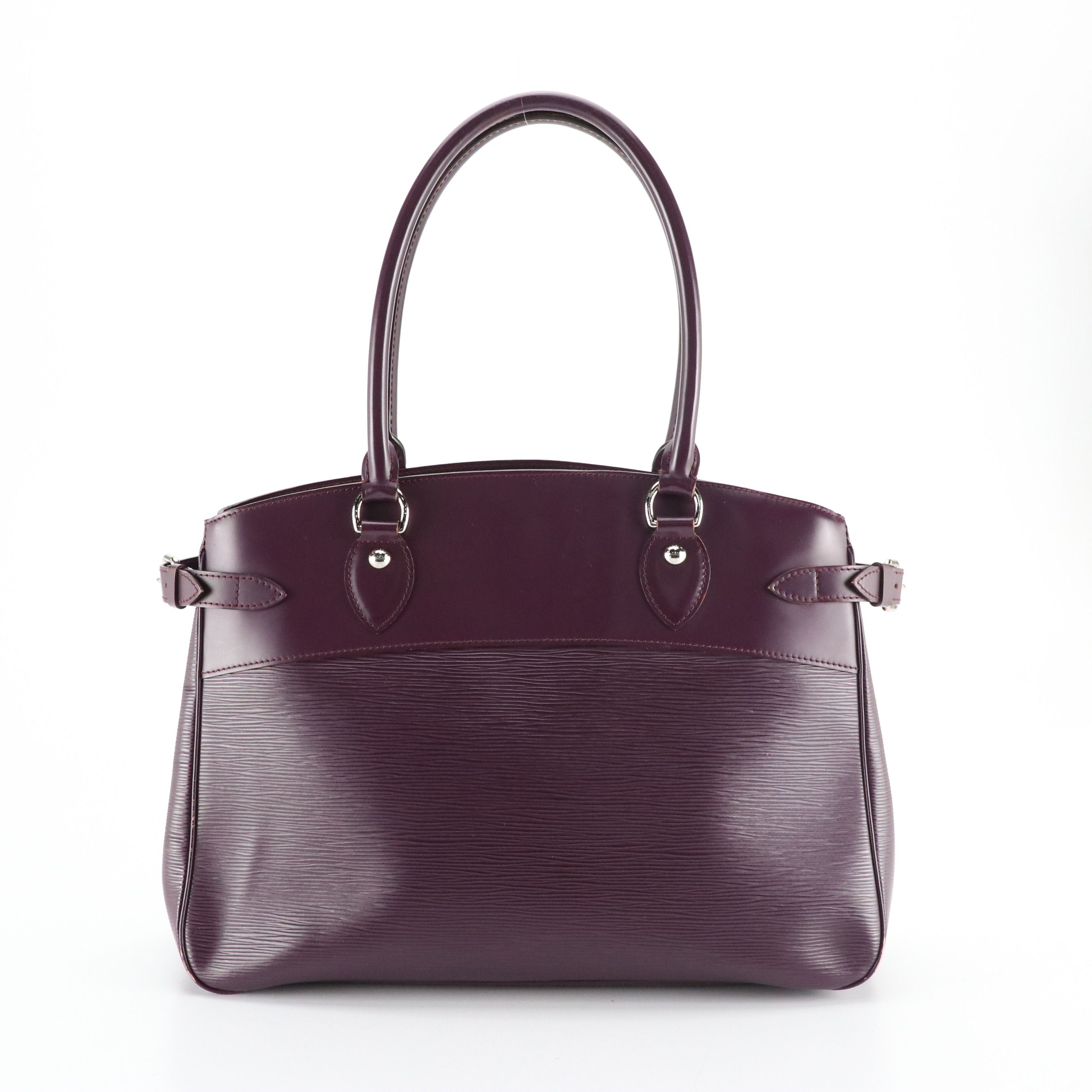 Louis Vuitton Passy GM Shoulder Bag in Cassis Epi and Smooth Leather