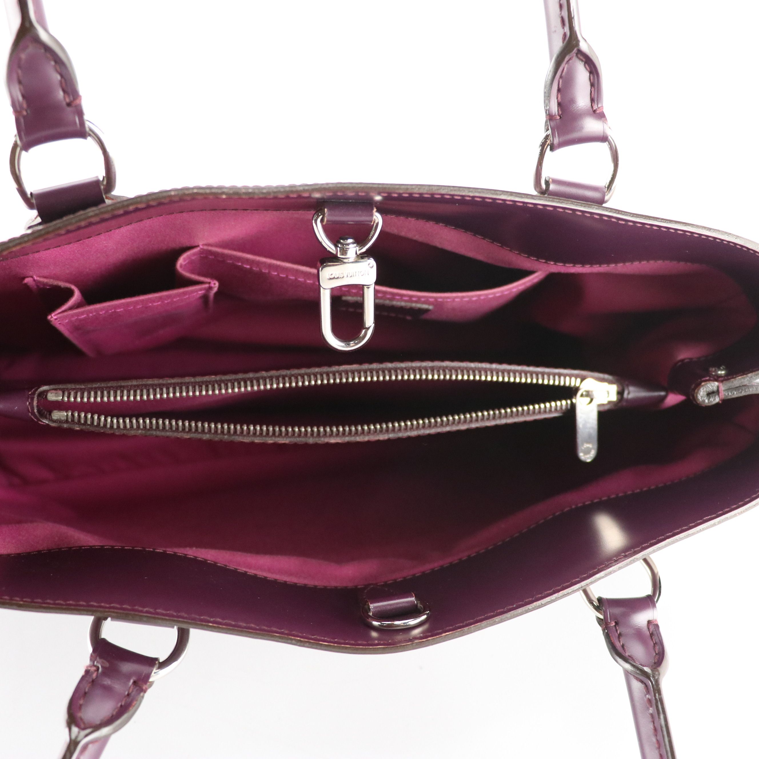 Louis Vuitton Passy GM Shoulder Bag in Cassis Epi and Smooth Leather