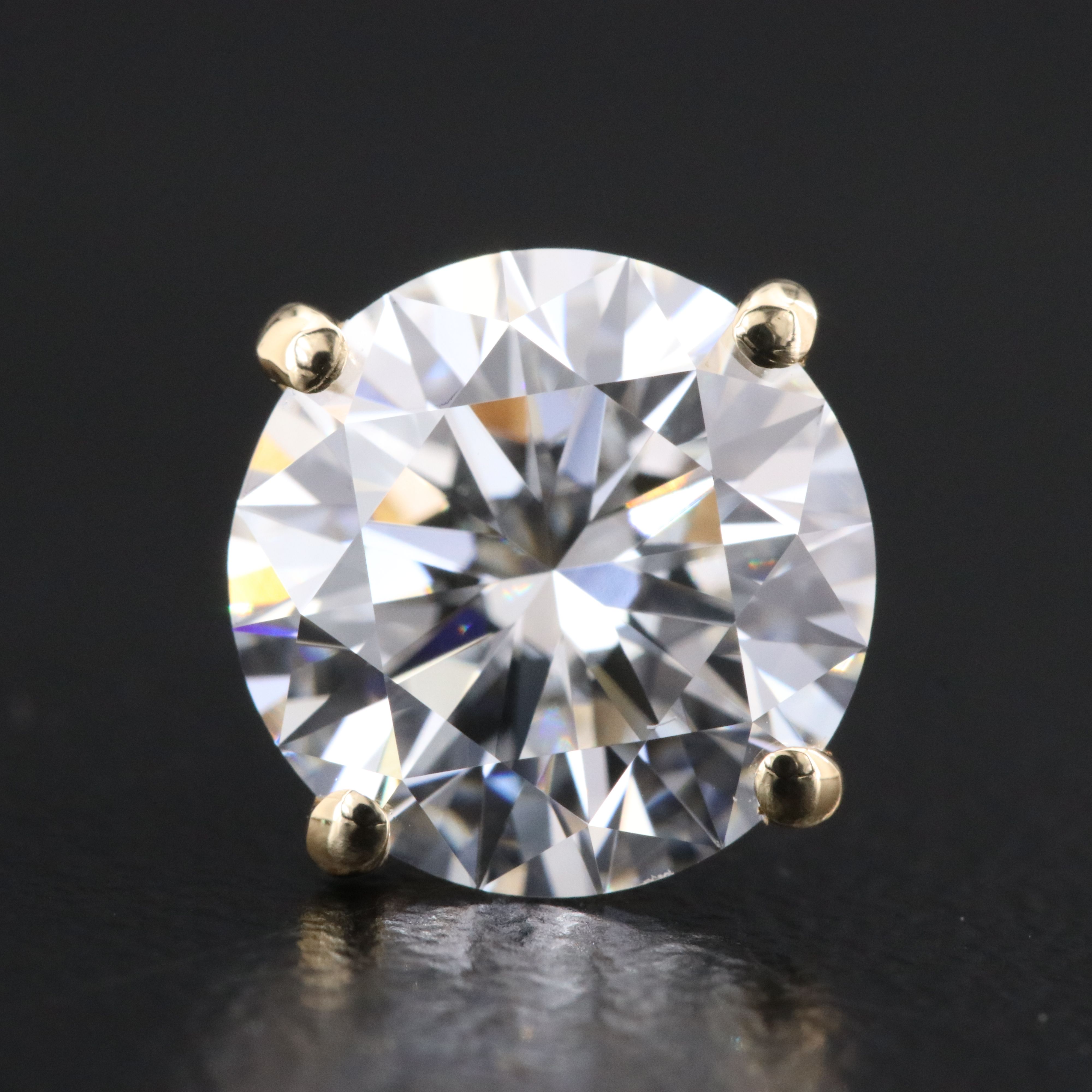 14K 4.85 CTW Lab Grown Diamond Stud Earrings with IGI Reports