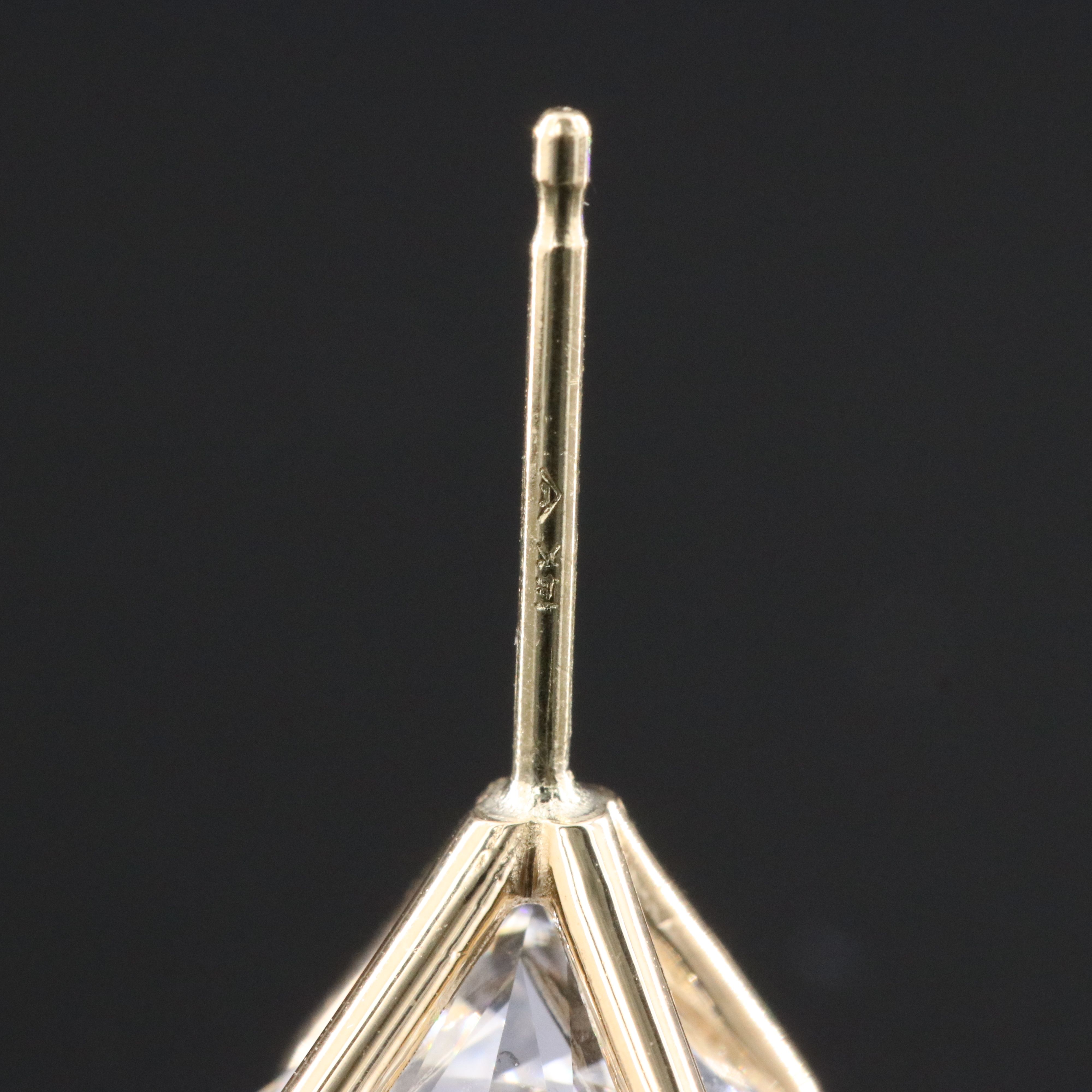 14K 4.85 CTW Lab Grown Diamond Stud Earrings with IGI Reports