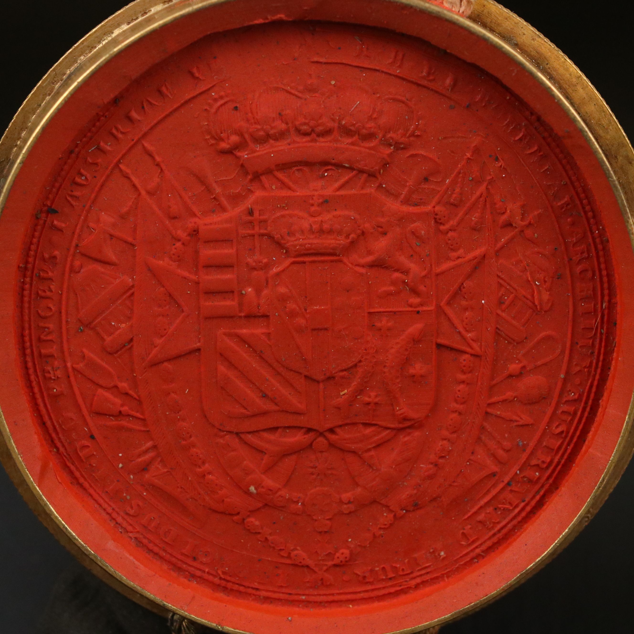 Grant of Status Document from the Reign of Leopold II with Wax Seal, 1830