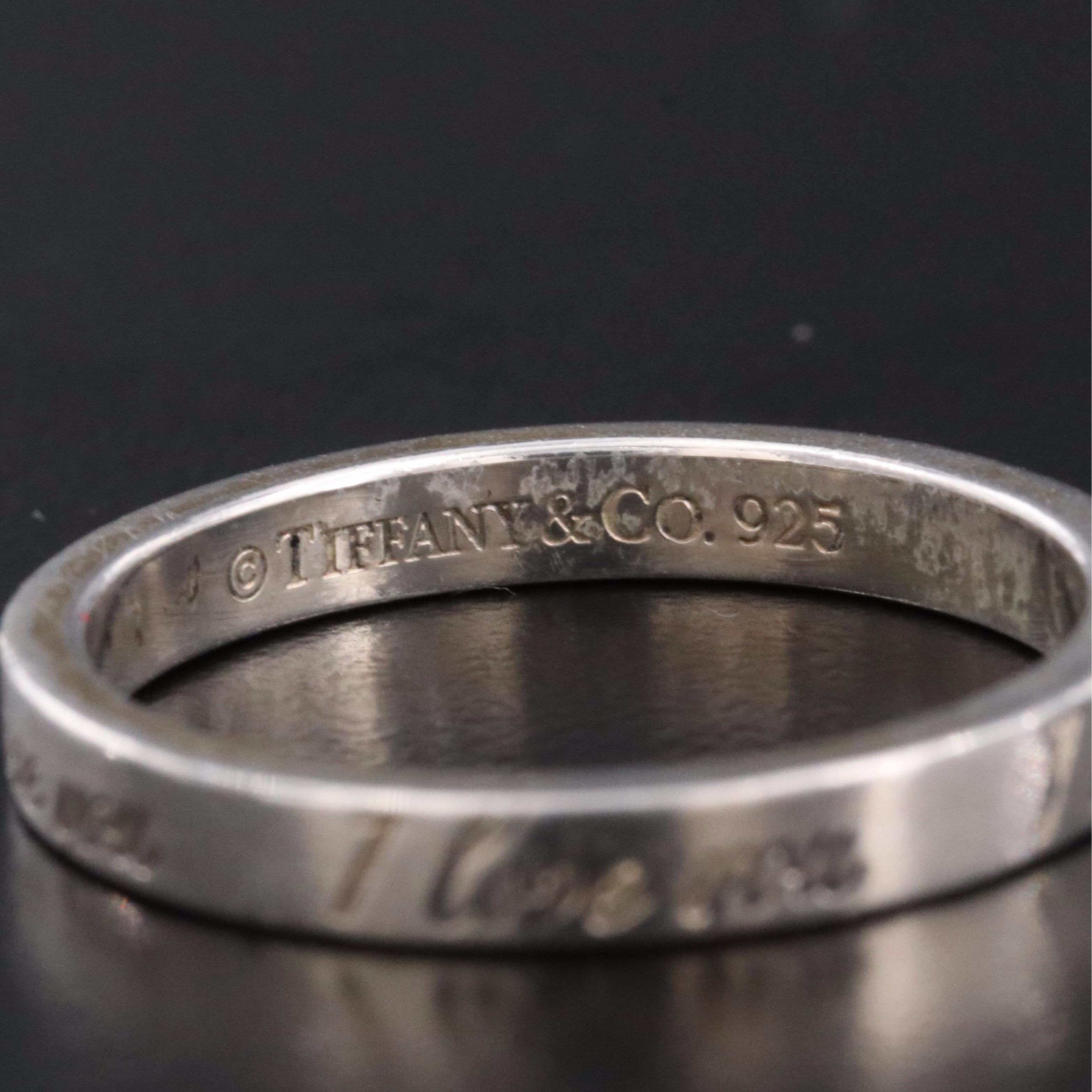 Tiffany & Co. Notes Sterling "I Love You" Ring