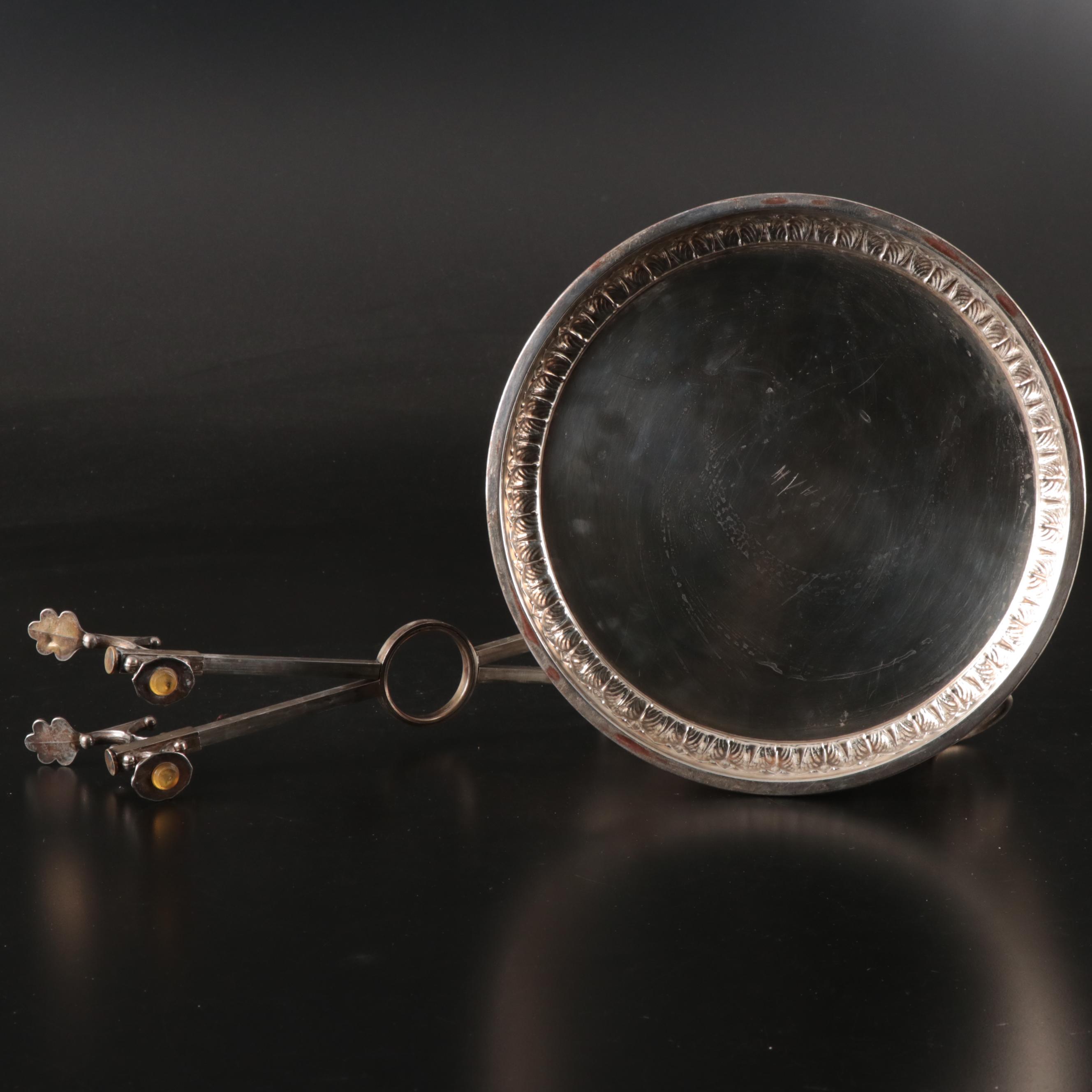 Victorian Style Silver Plate Tea Urn with More Decorated Serveware