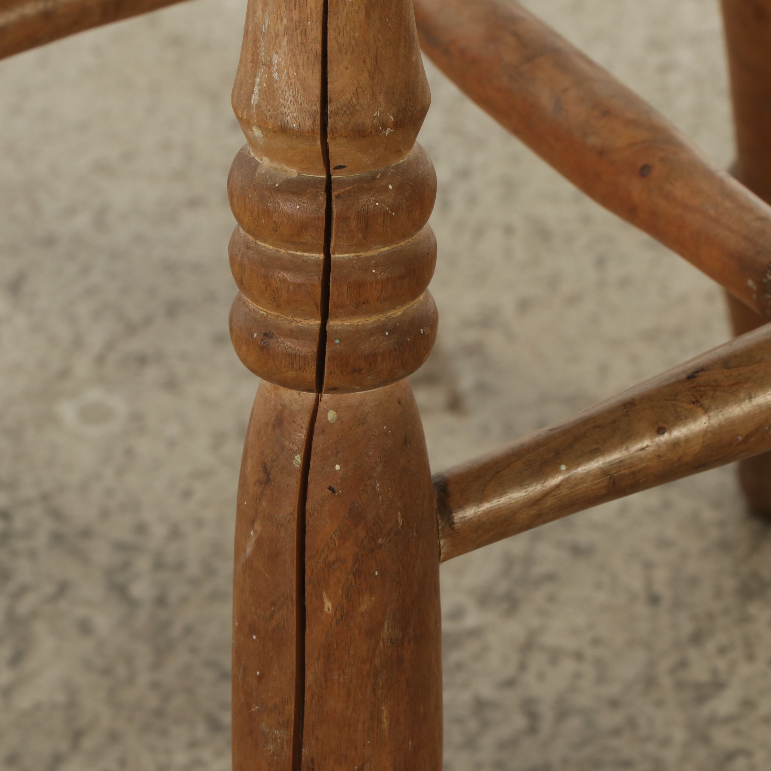 American Swivel Adjustable Height and Other Colonial Style Wooden Stools