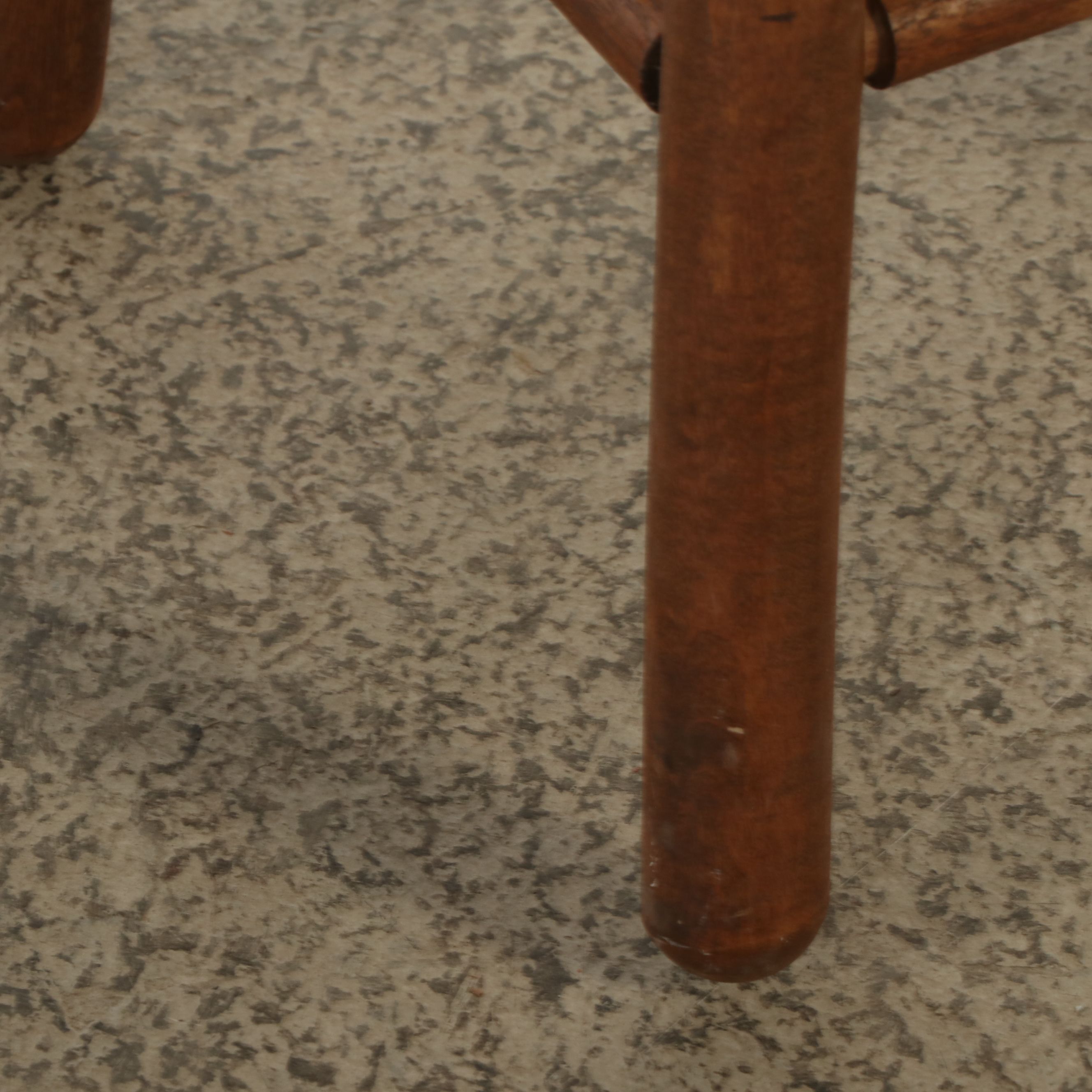 American Swivel Adjustable Height and Other Colonial Style Wooden Stools