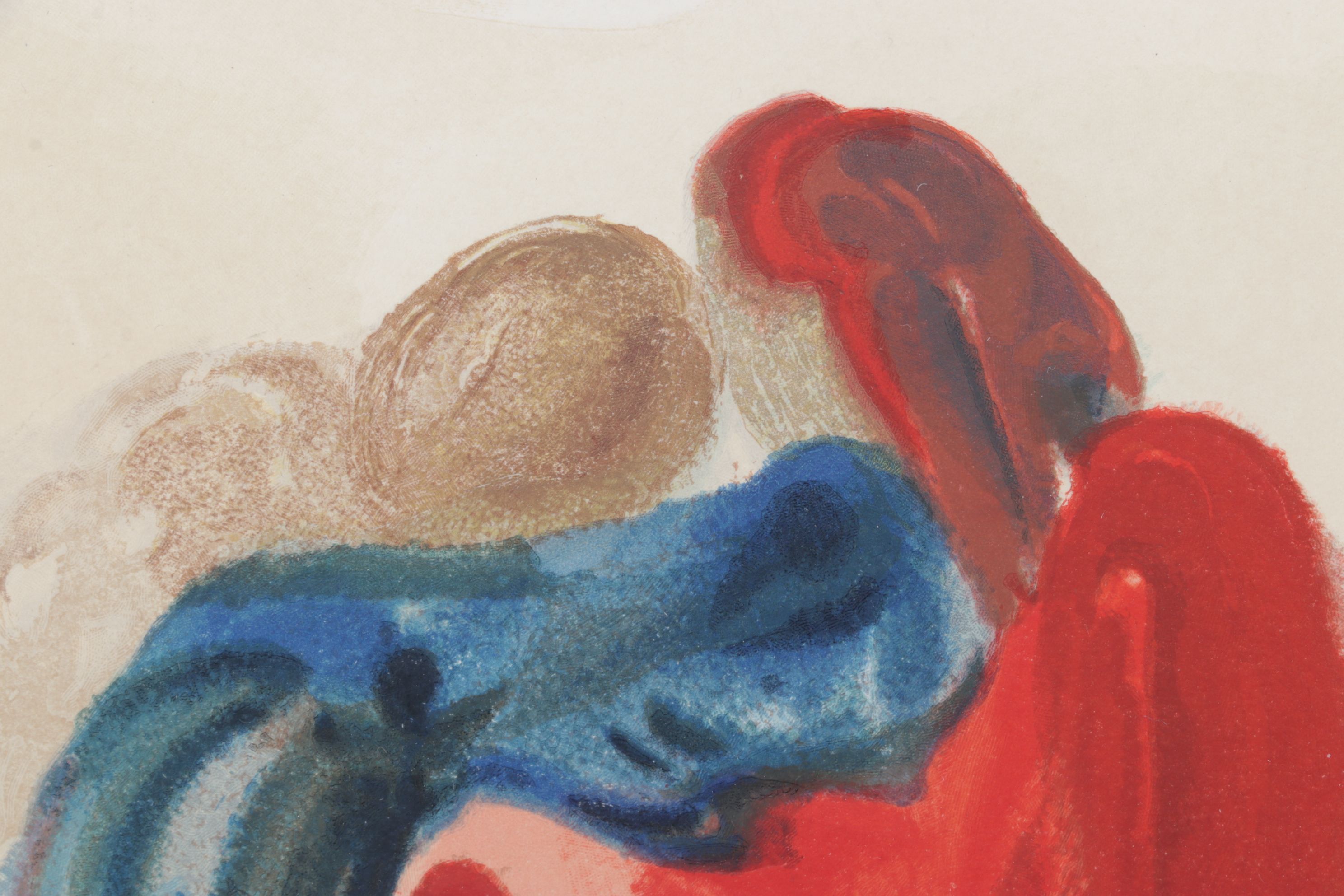 Salvador Dalí Wood Engraving "Rencontre de Dante et Béatrice," 1960-64