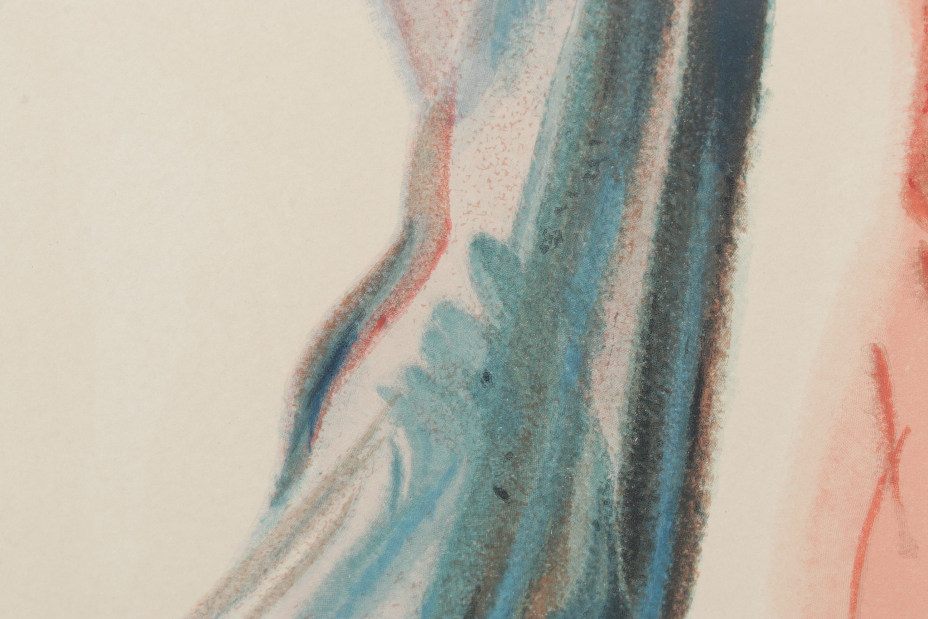 Salvador Dalí Wood Engraving "Rencontre de Dante et Béatrice," 1960-64