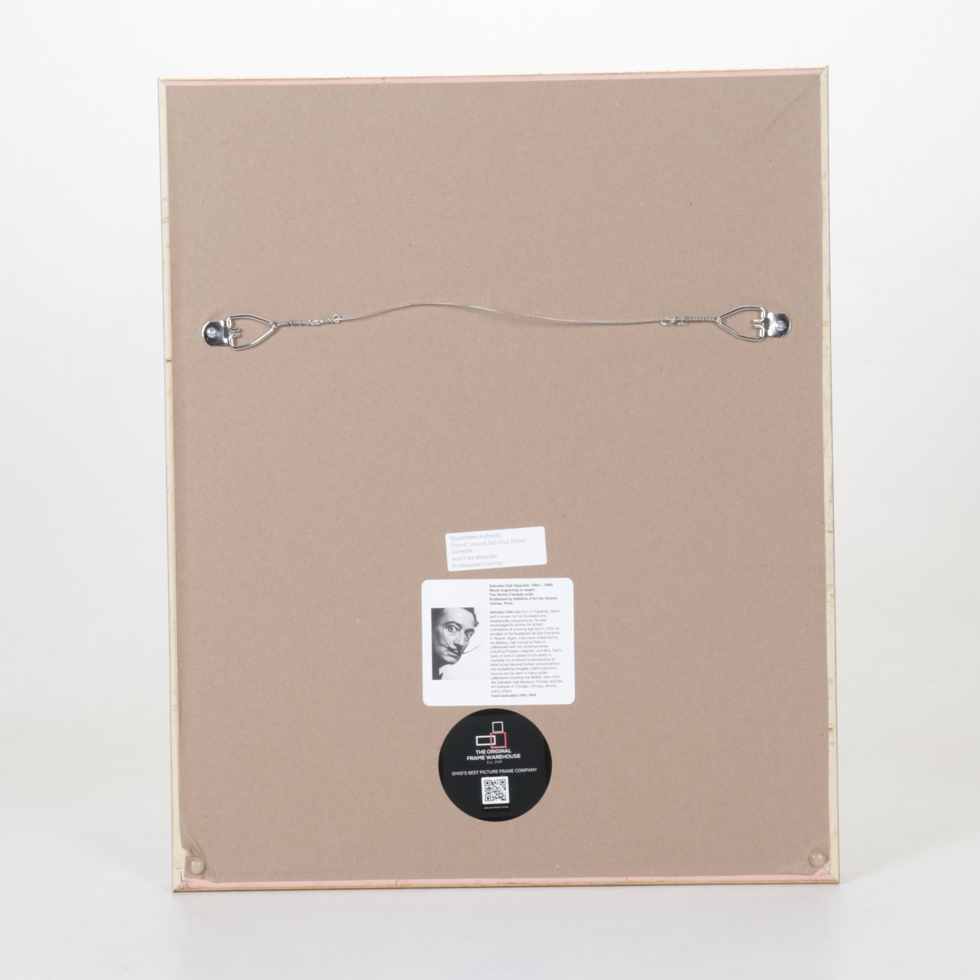 Salvador Dalí Wood Engraving "Rencontre de Dante et Béatrice," 1960-64