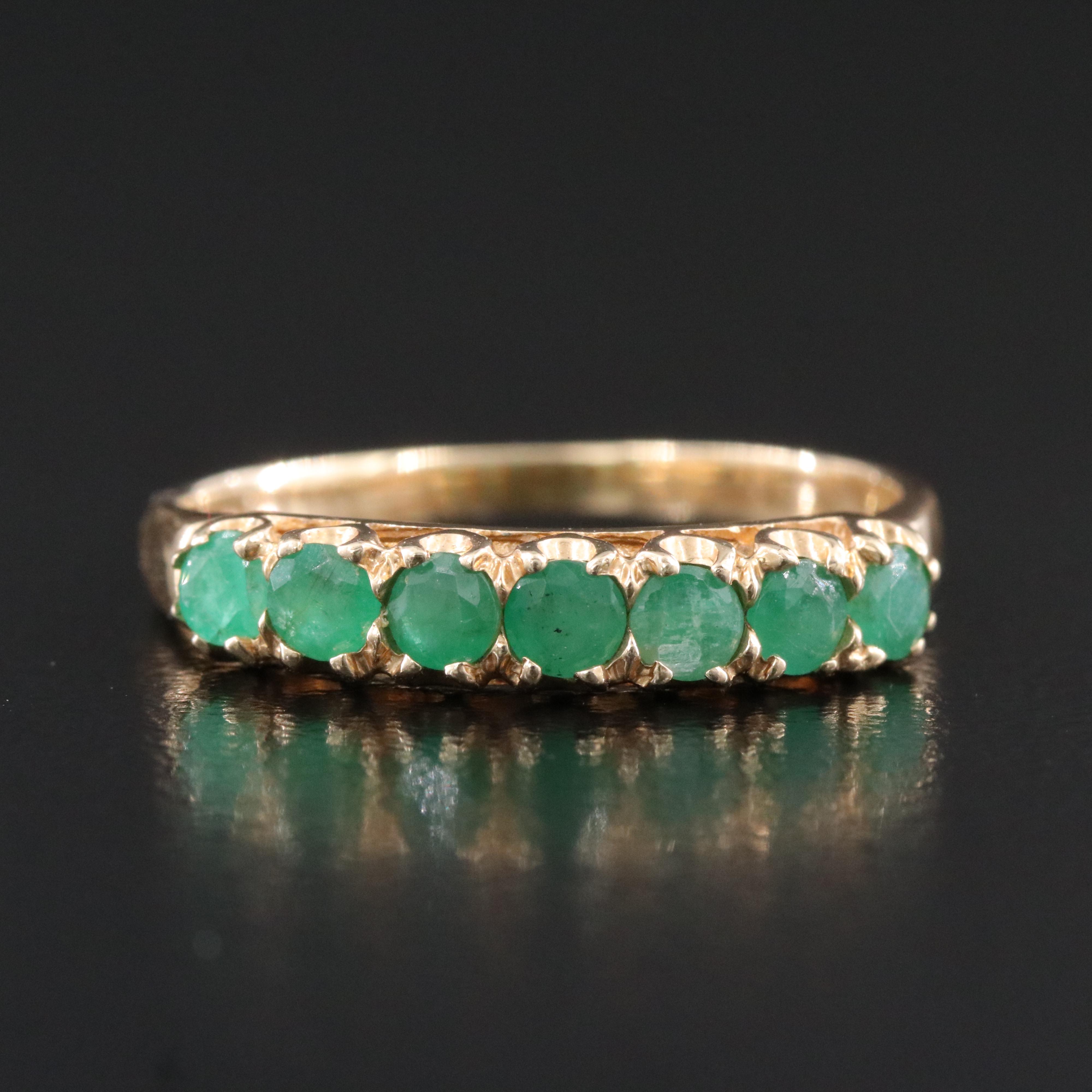 10K Emerald Ring
