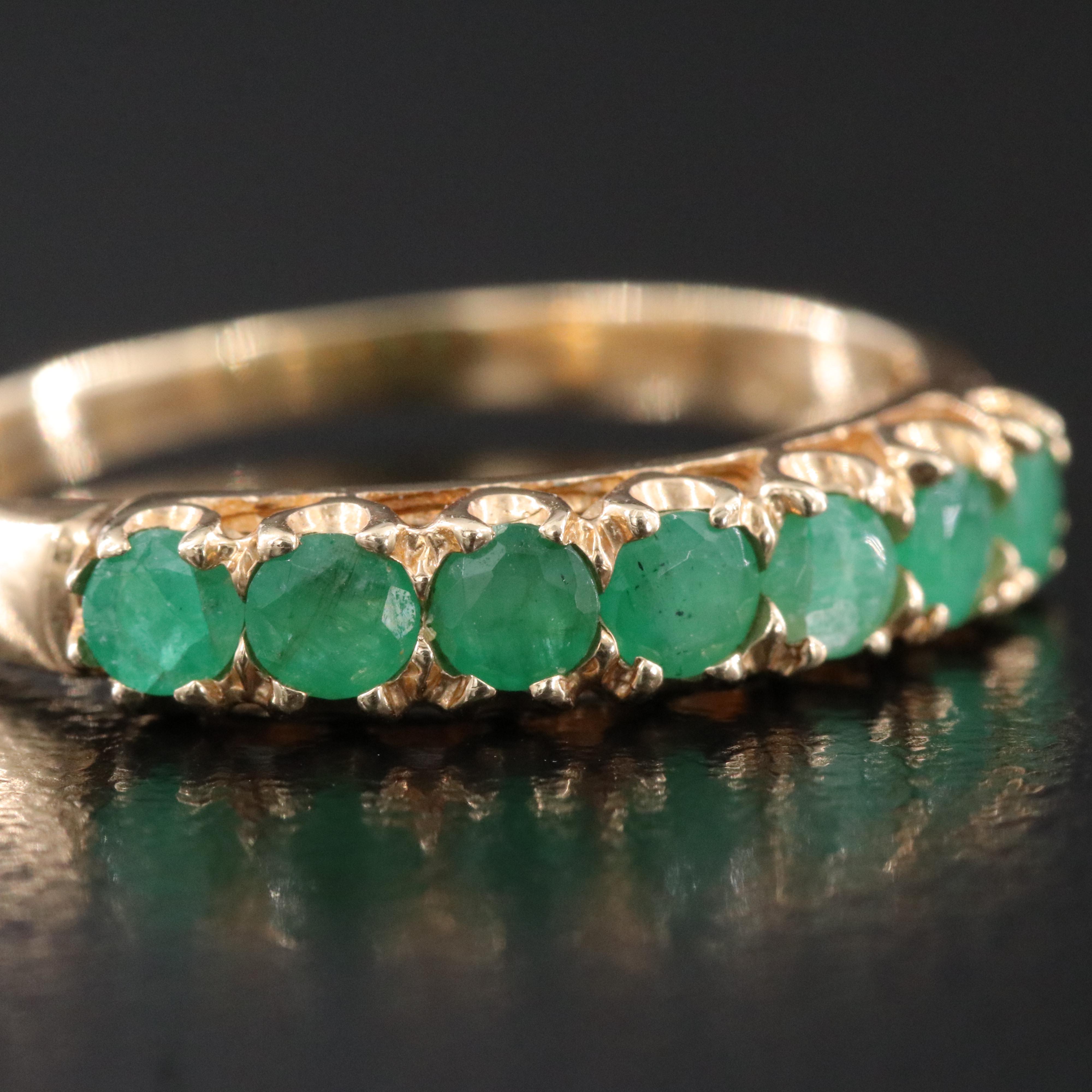 10K Emerald Ring