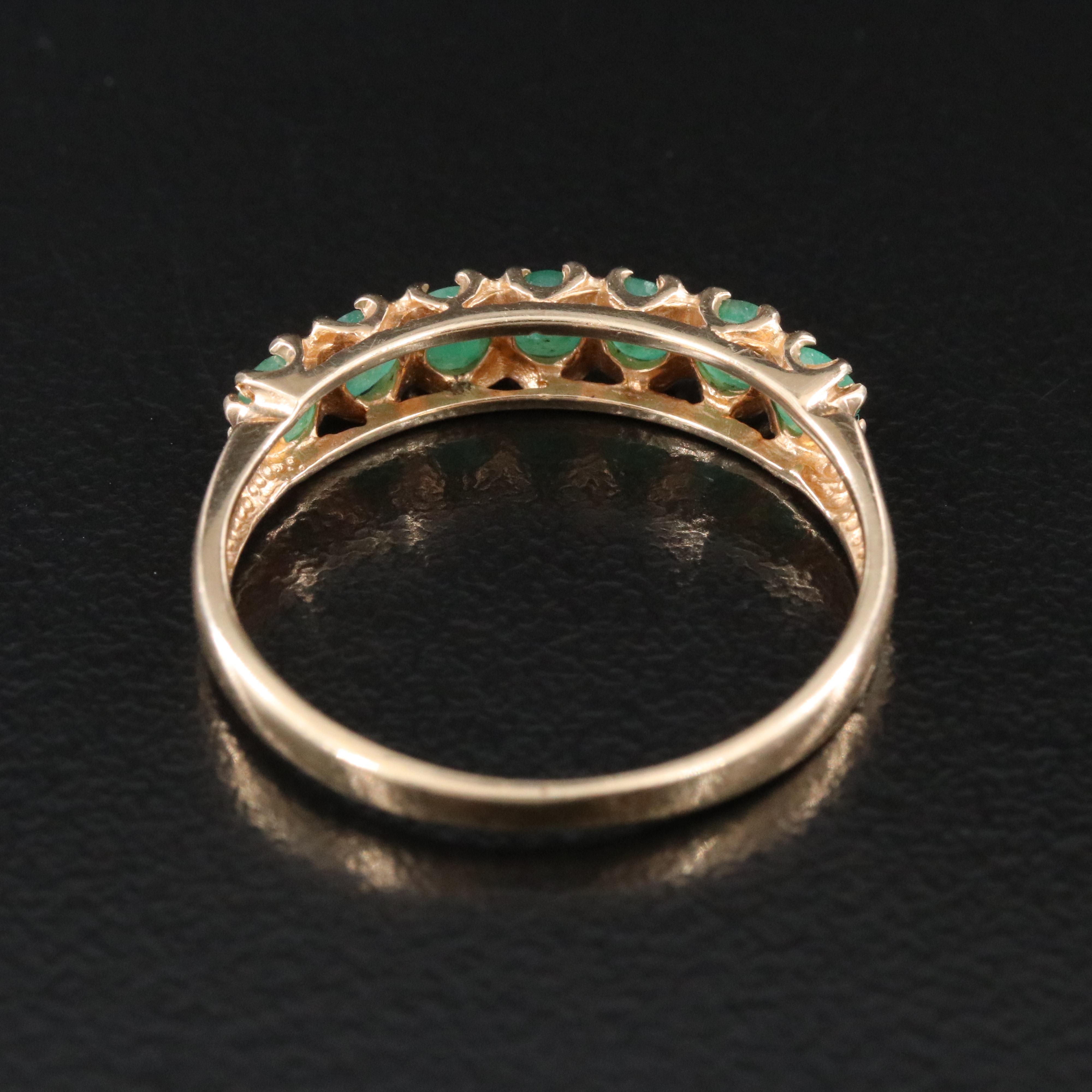 10K Emerald Ring