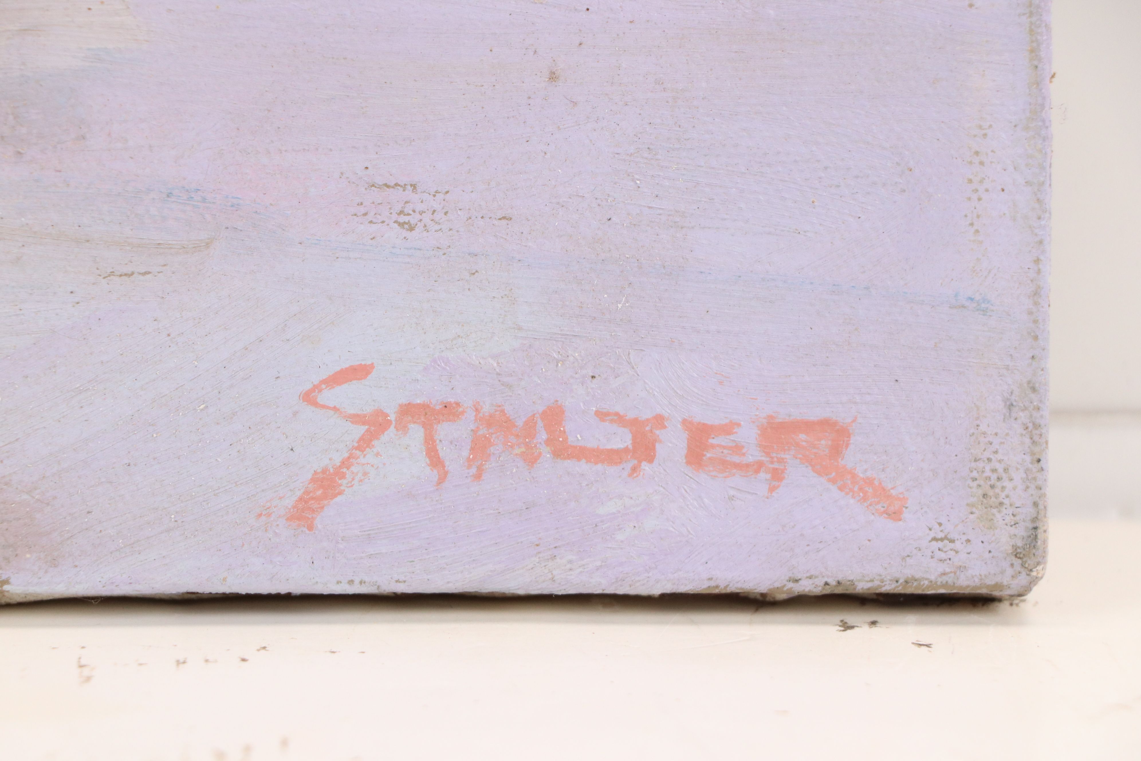 Richard Stalter Oil Painting of Grain Mill, 20th Century