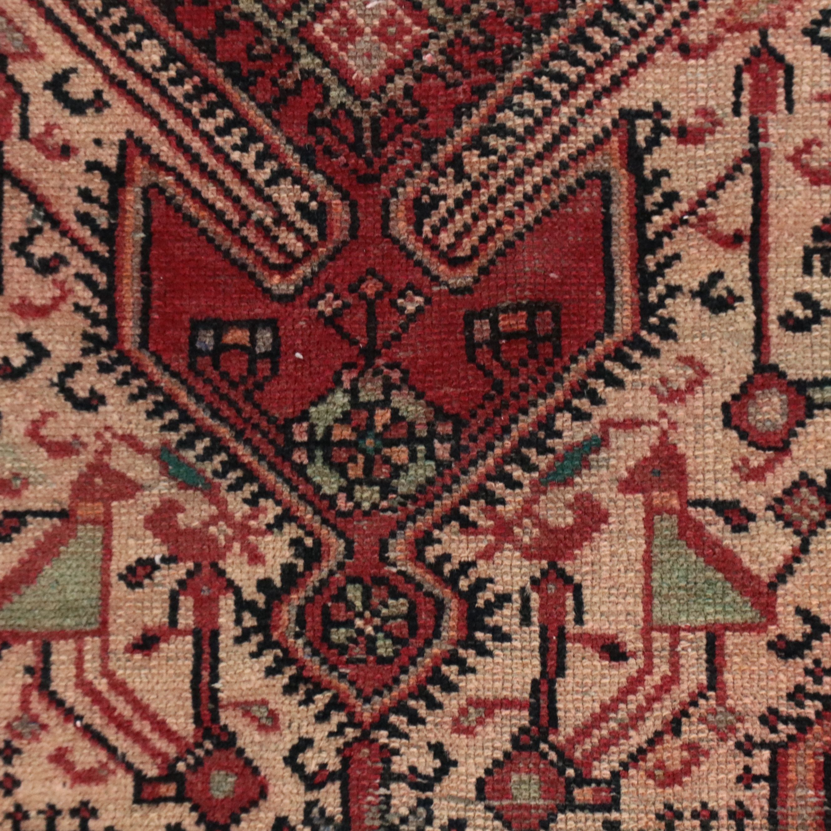 3'6 x 7'4 Hand-Knotted Persian Tuyserkan Area Rug