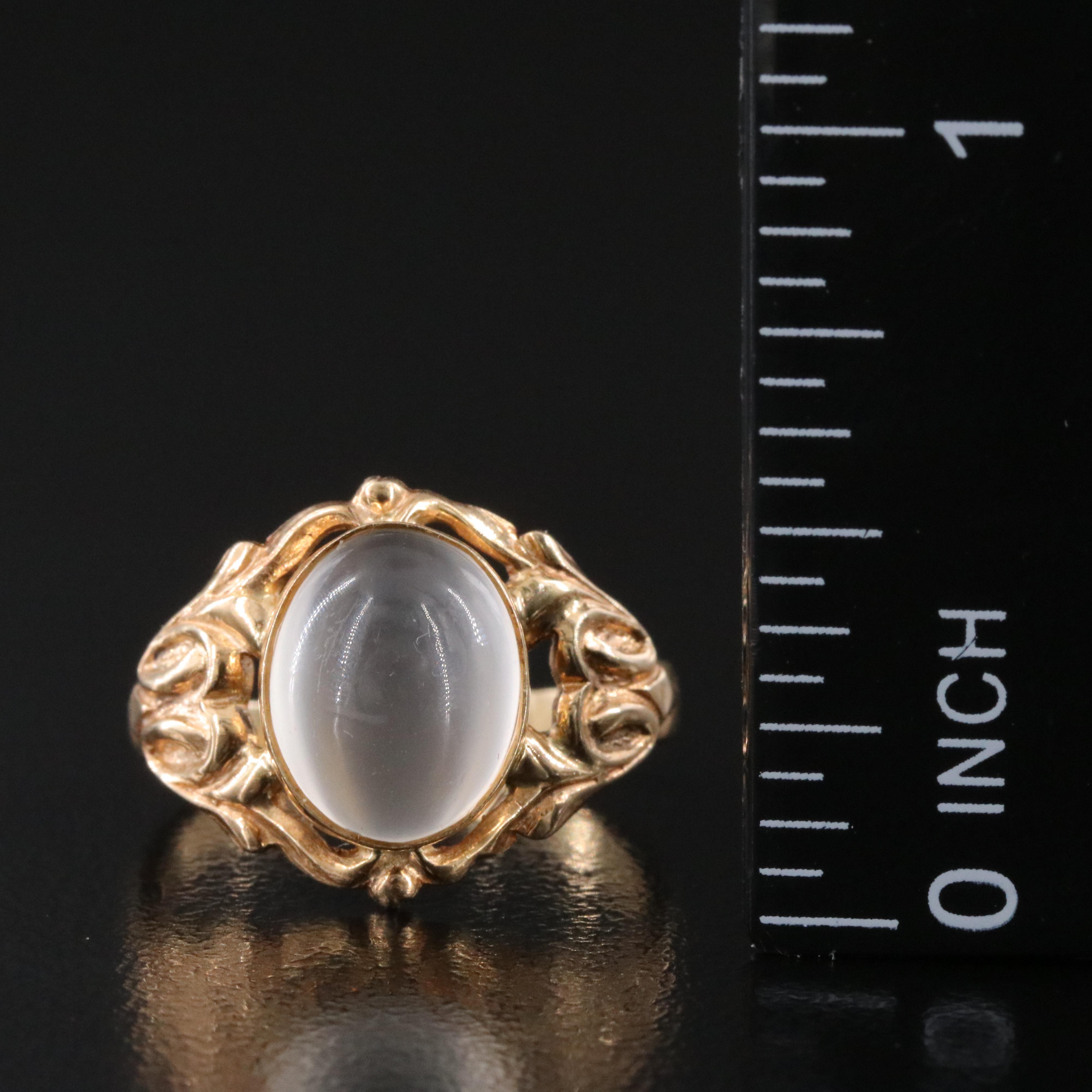 14K Moonstone Ring