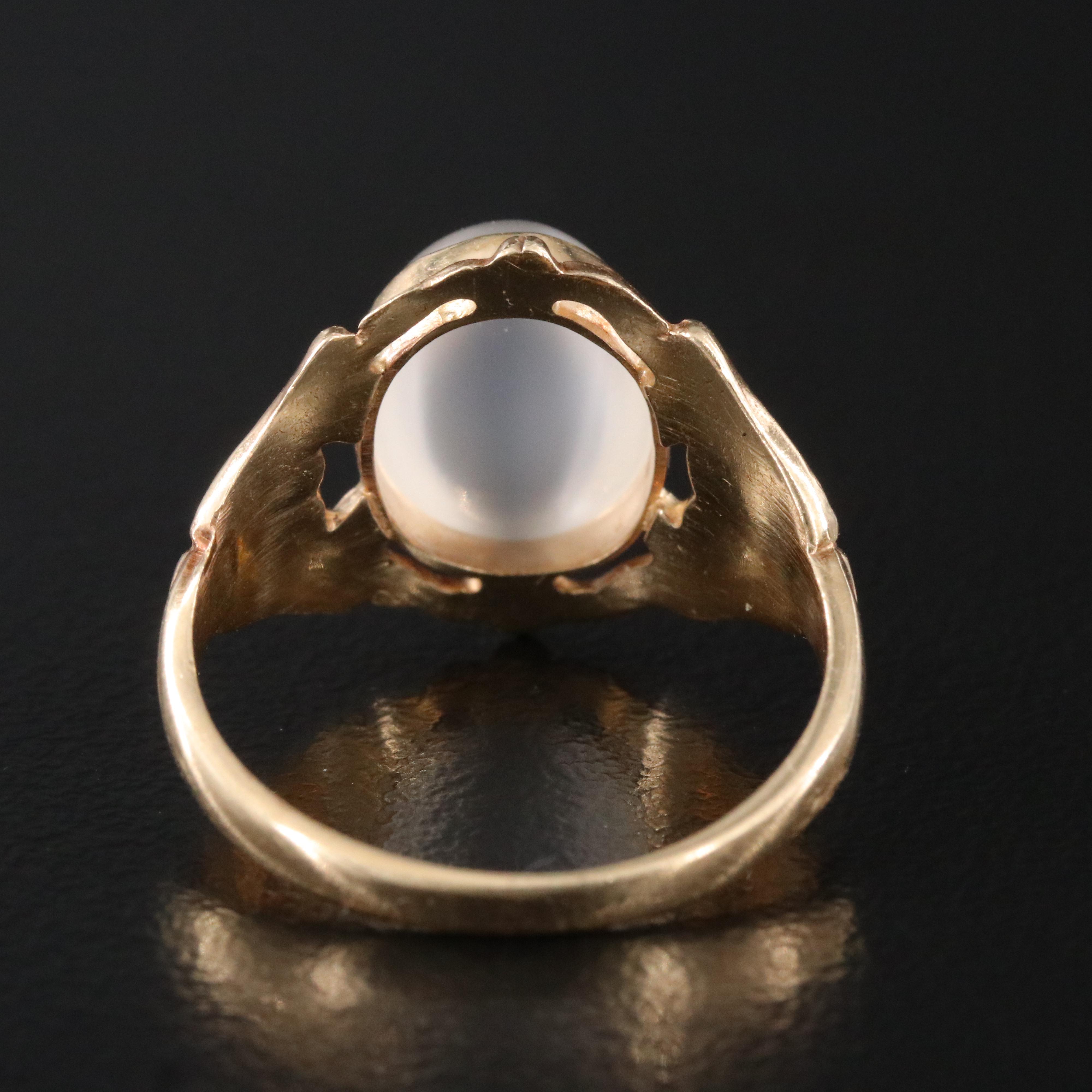 14K Moonstone Ring