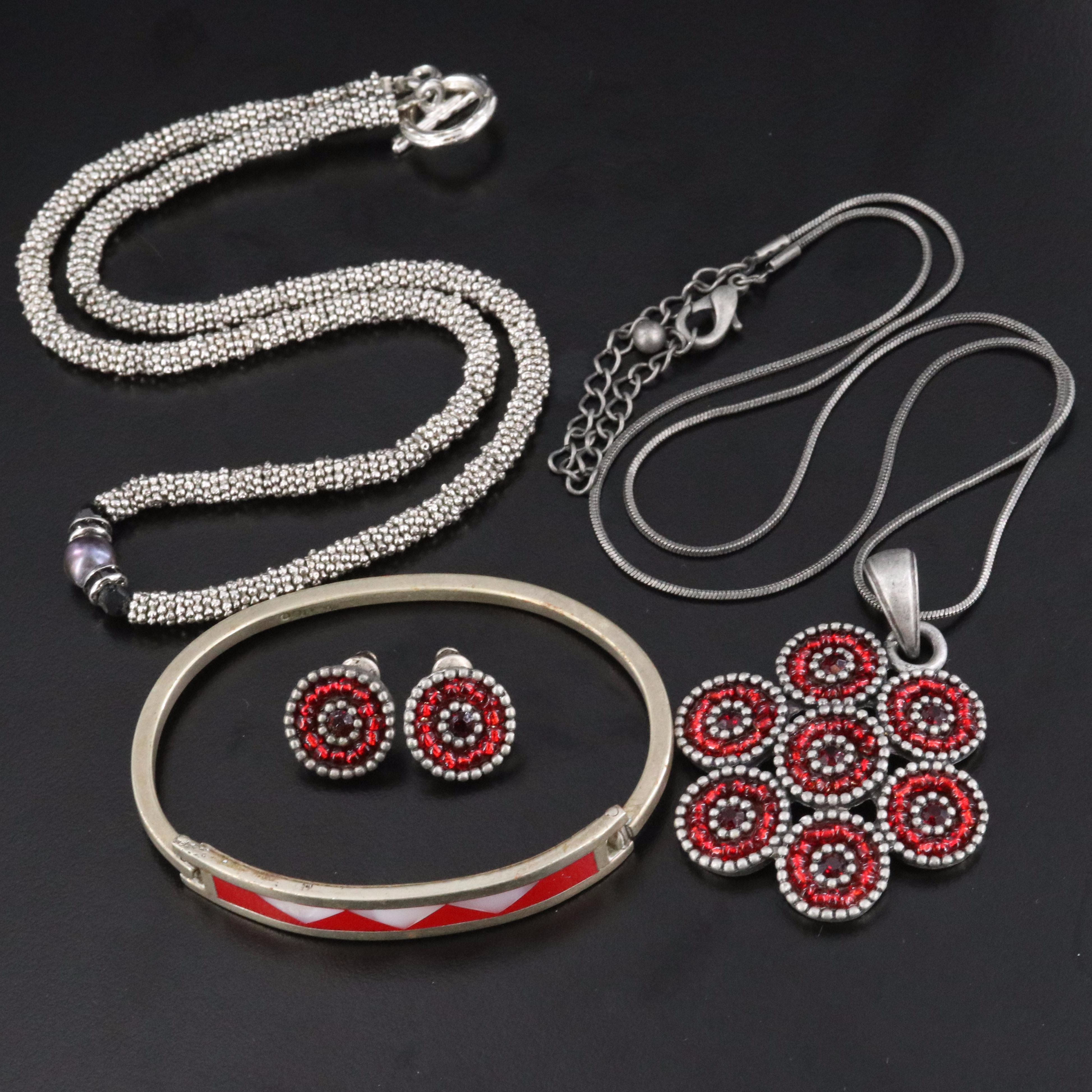 Bead Pendant and Earring Set Featured in Jewelry Collection